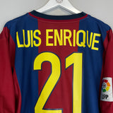 1998/99 BARCELONA LUIS ENRIQUE #21 HOME SHIRT (XL) NIKE