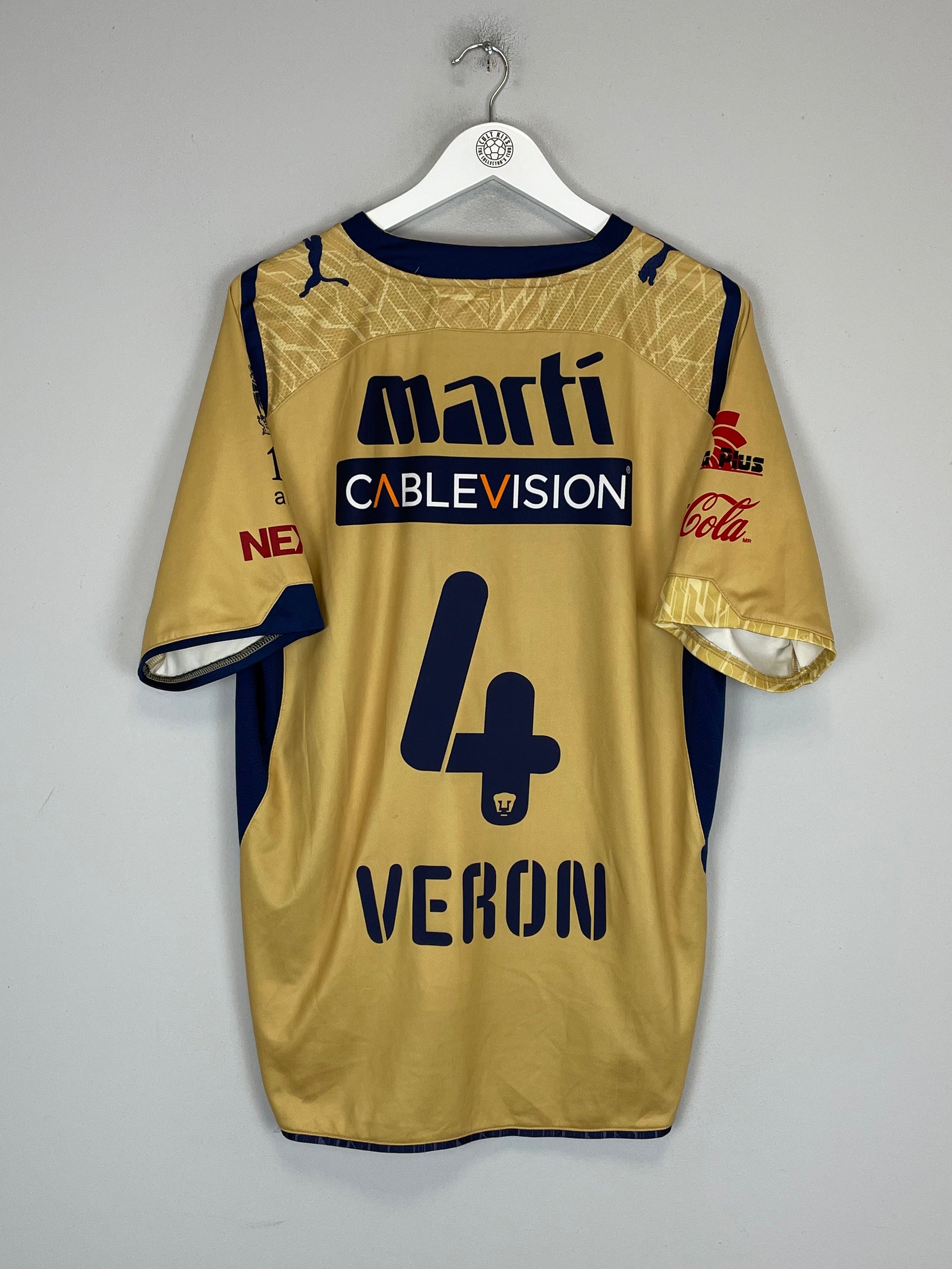 Shop 2009/10 UNAM PUMAS VERON #4 THIRD SHIRT (L) PUMA, classic football shirts, vintage football shirts & retro soccer jerseys at Cult Kits