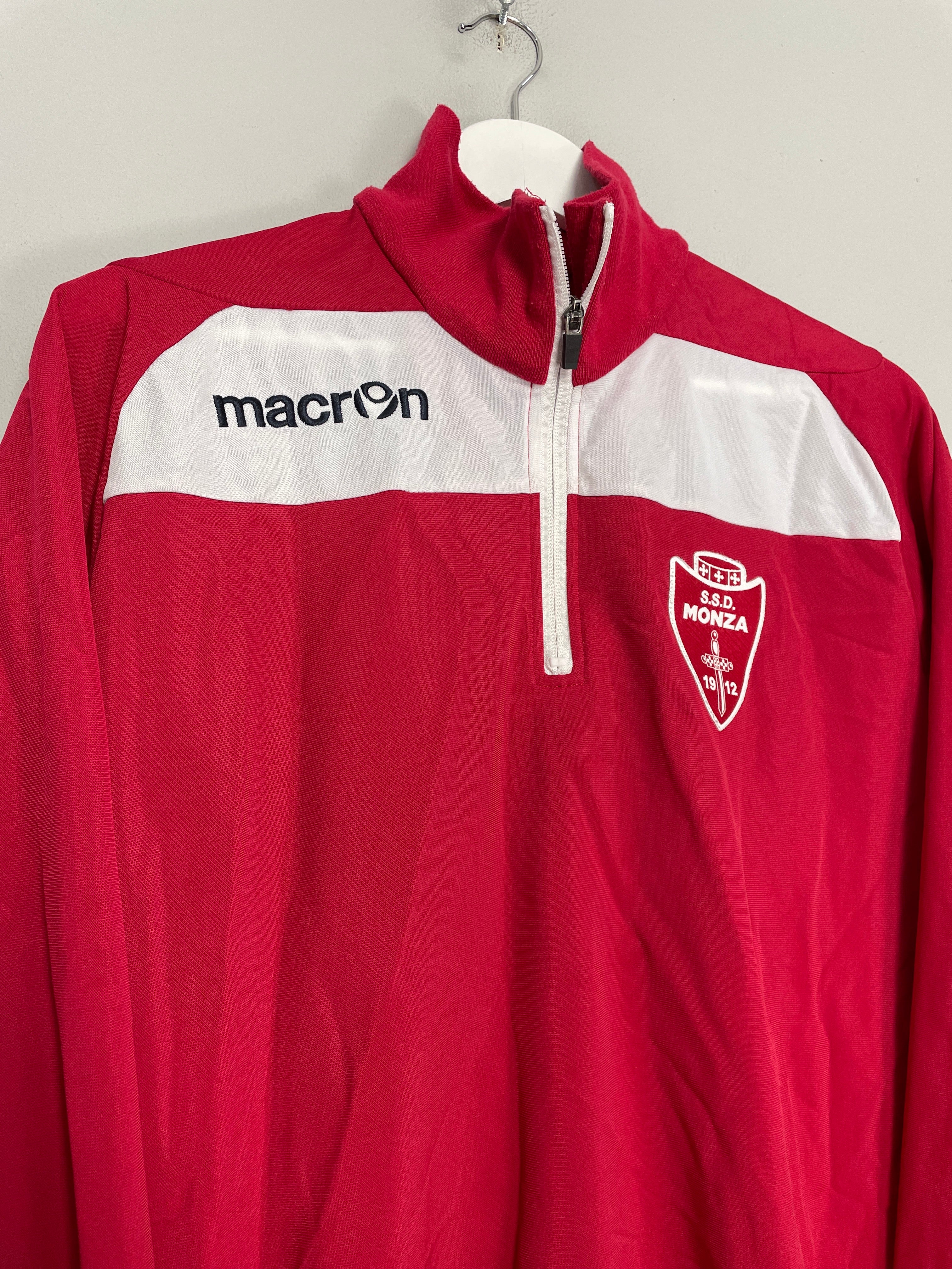 Shop 2017/18 MONZA 1/4 ZIP JACKET (L) MACRON, classic football shirts, vintage football shirts & retro soccer jerseys at Cult Kits