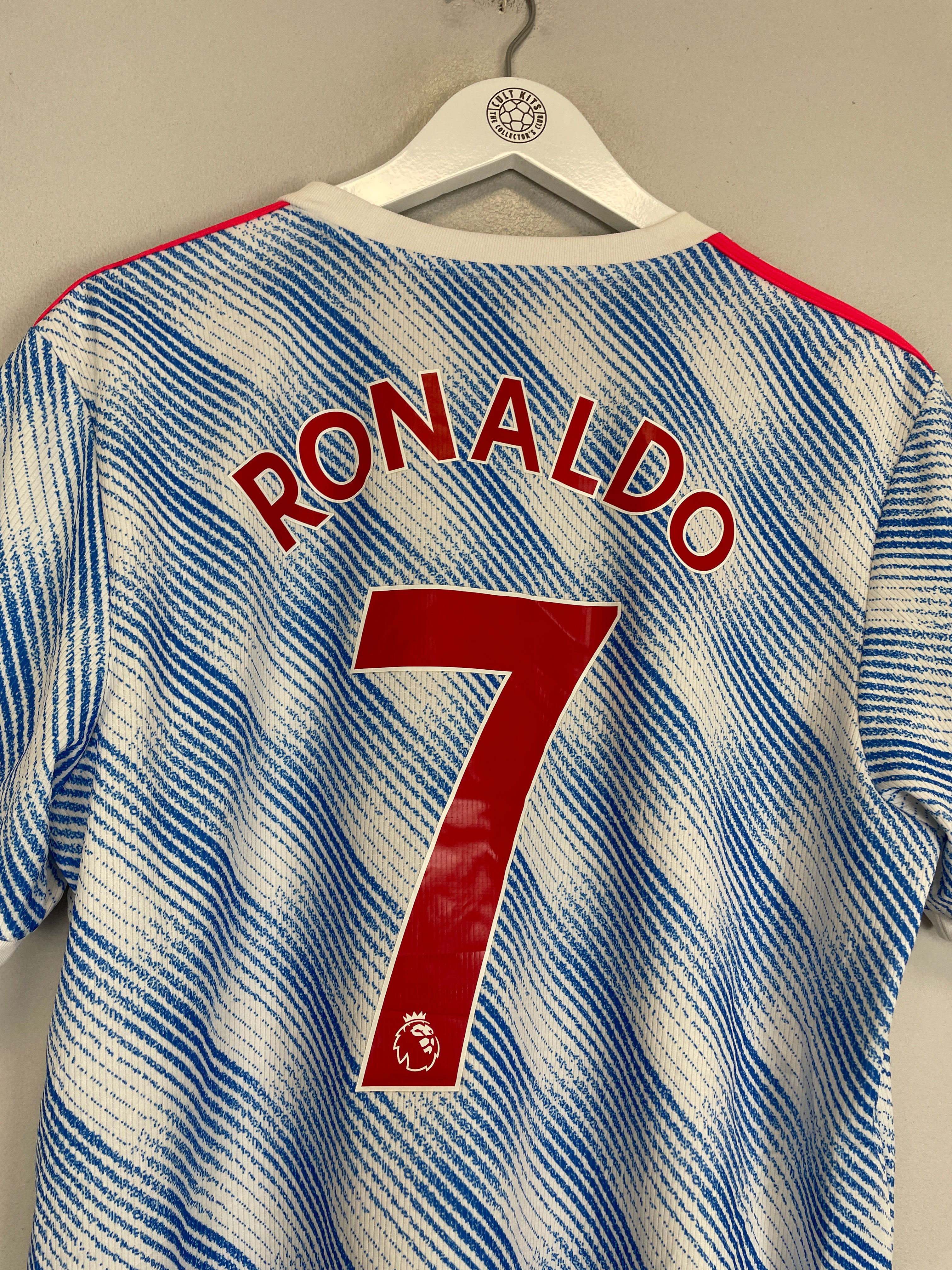Shop 2021/22 MANCHESTER UNITED RONALDO #7 AWAY SHIRT (L) ADIDAS, classic football shirts, vintage football shirts & retro soccer jerseys at Cult Kits