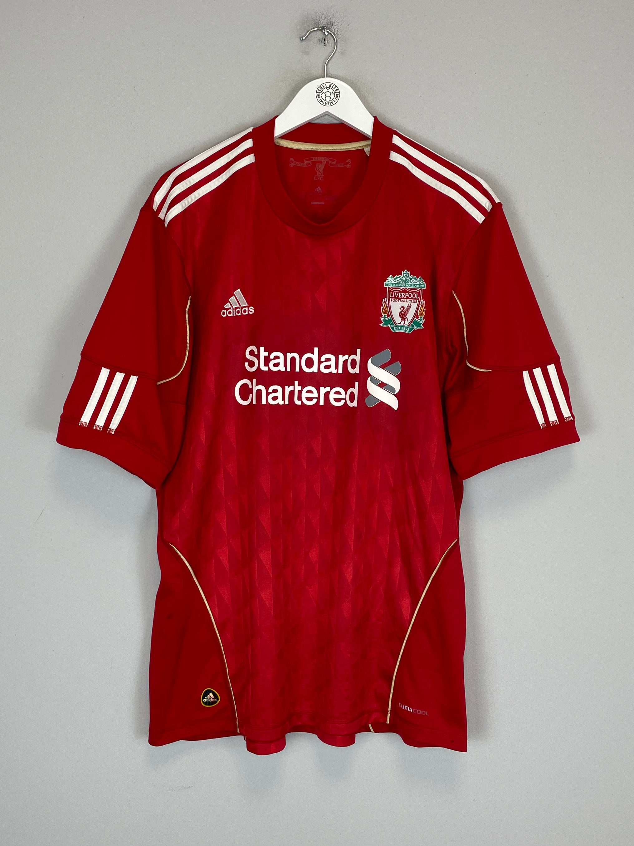 Shop 2011/12 LIVERPOOL GERRARD #8 HOME SHIRT (XL) ADIDAS, classic football shirts, vintage football shirts & retro soccer jerseys at Cult Kits