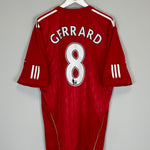 Shop 2011/12 LIVERPOOL GERRARD #8 HOME SHIRT (XL) ADIDAS, classic football shirts, vintage football shirts & retro soccer jerseys at Cult Kits