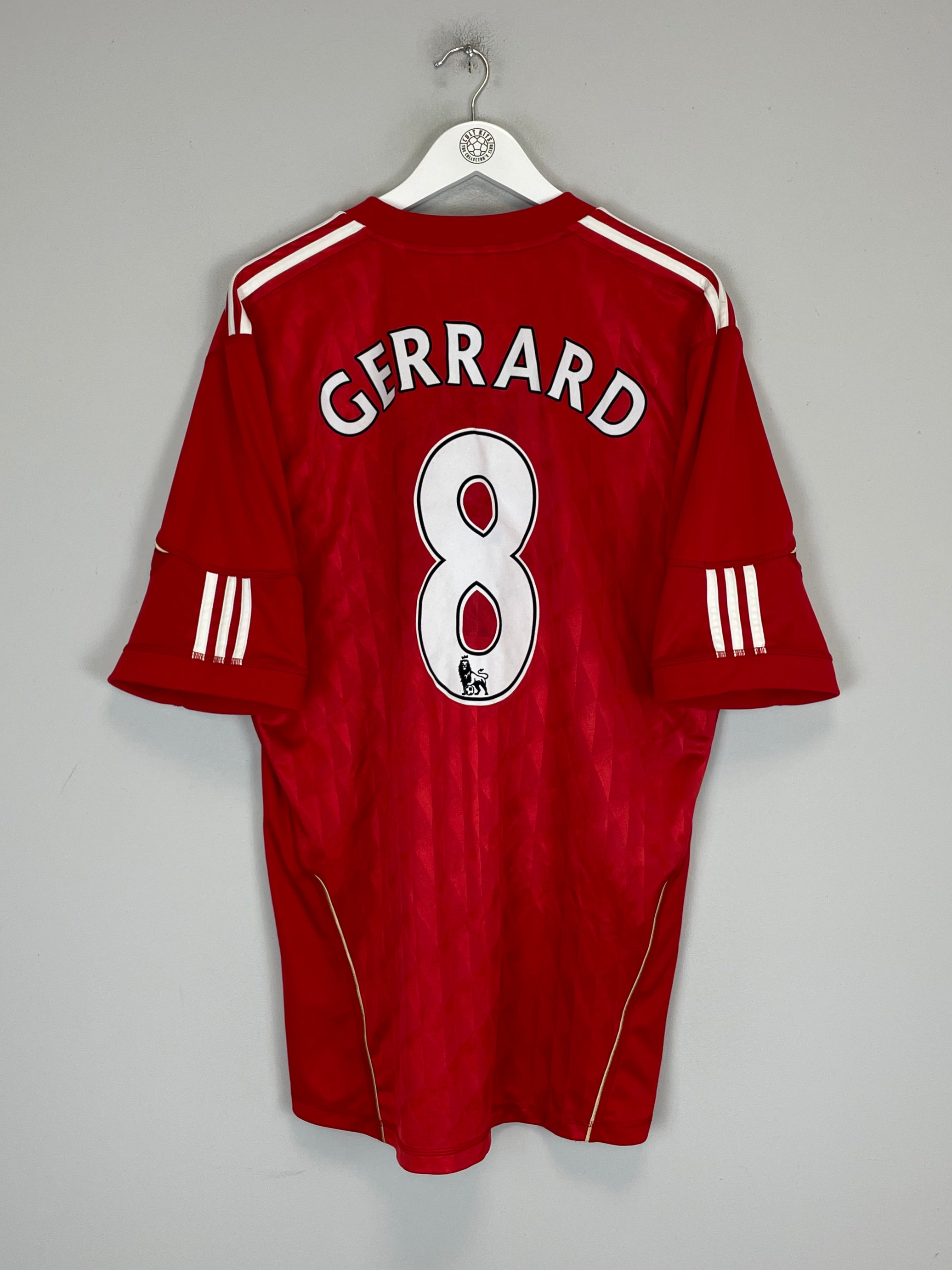 Shop 2011/12 LIVERPOOL GERRARD #8 HOME SHIRT (XL) ADIDAS, classic football shirts, vintage football shirts & retro soccer jerseys at Cult Kits