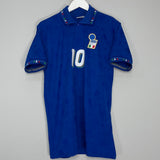 Shop 1994 ITALY BAGGIO #10 HOME SHIRT (L) DIADORA, classic football shirts, vintage football shirts & retro soccer jerseys at Cult Kits