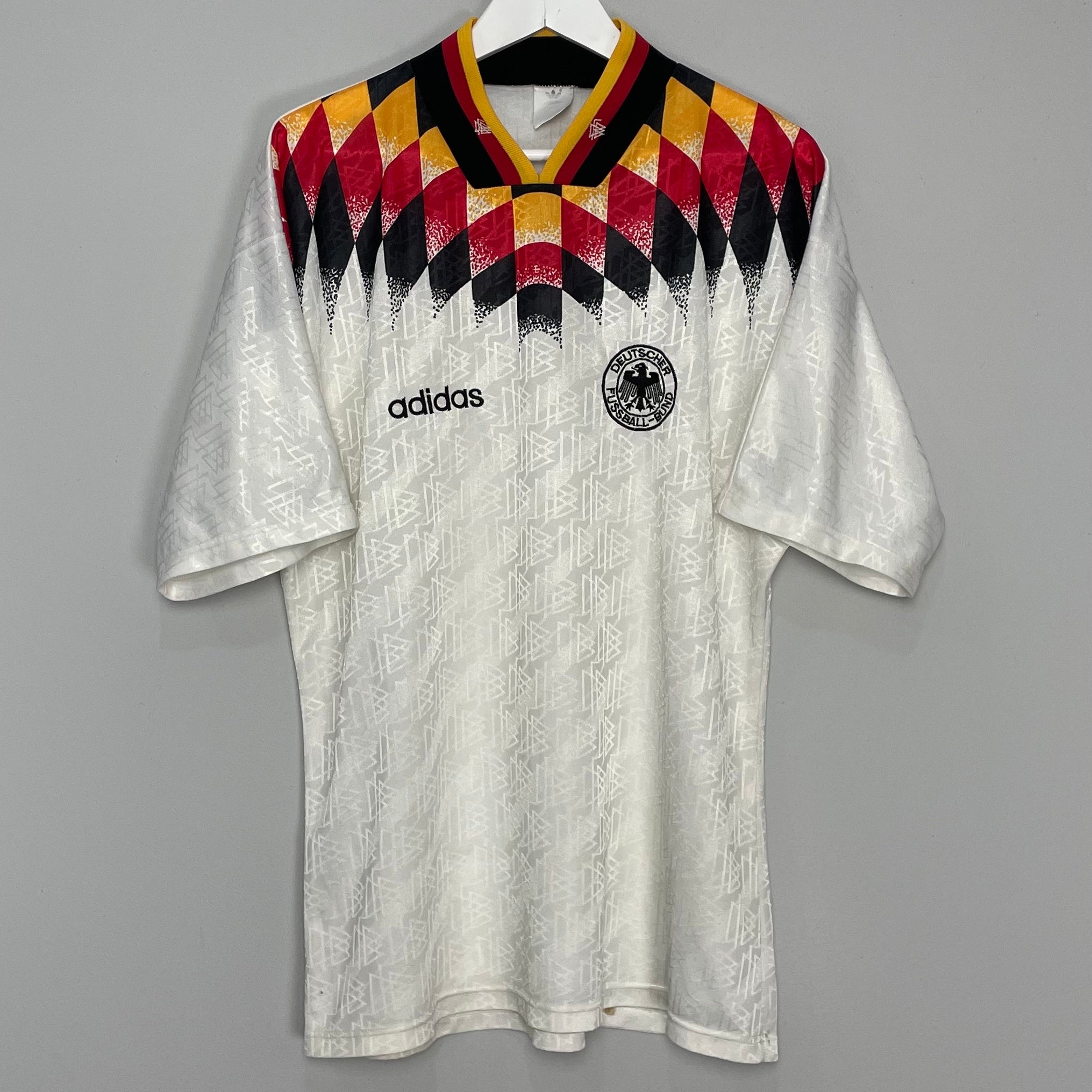 Shop 1994/96 GERMANY HOME SHIRT (L) ADIDAS, classic football shirts, vintage football shirts & retro soccer jerseys at Cult Kits