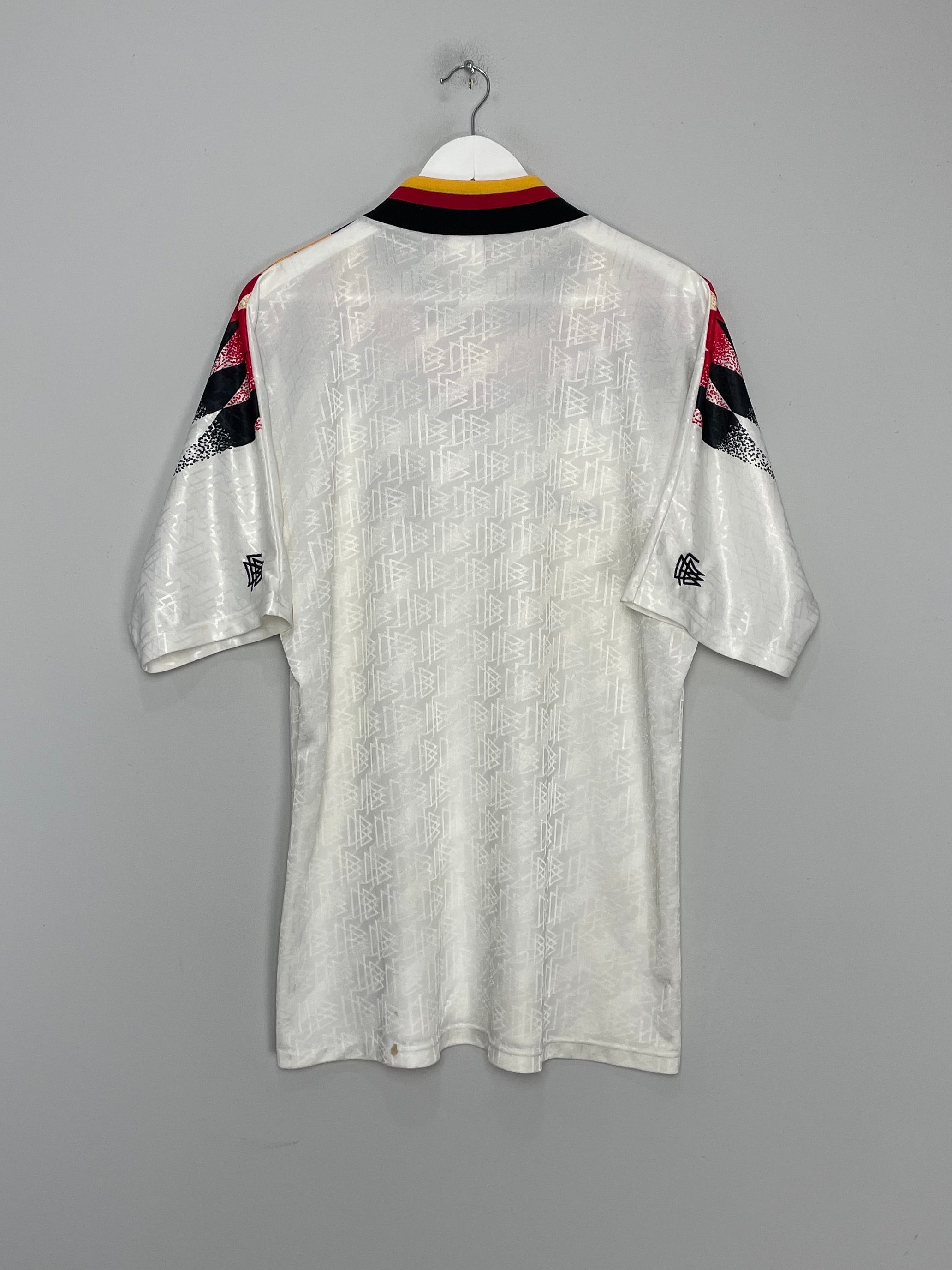 Shop 1994/96 GERMANY HOME SHIRT (L) ADIDAS, classic football shirts, vintage football shirts & retro soccer jerseys at Cult Kits