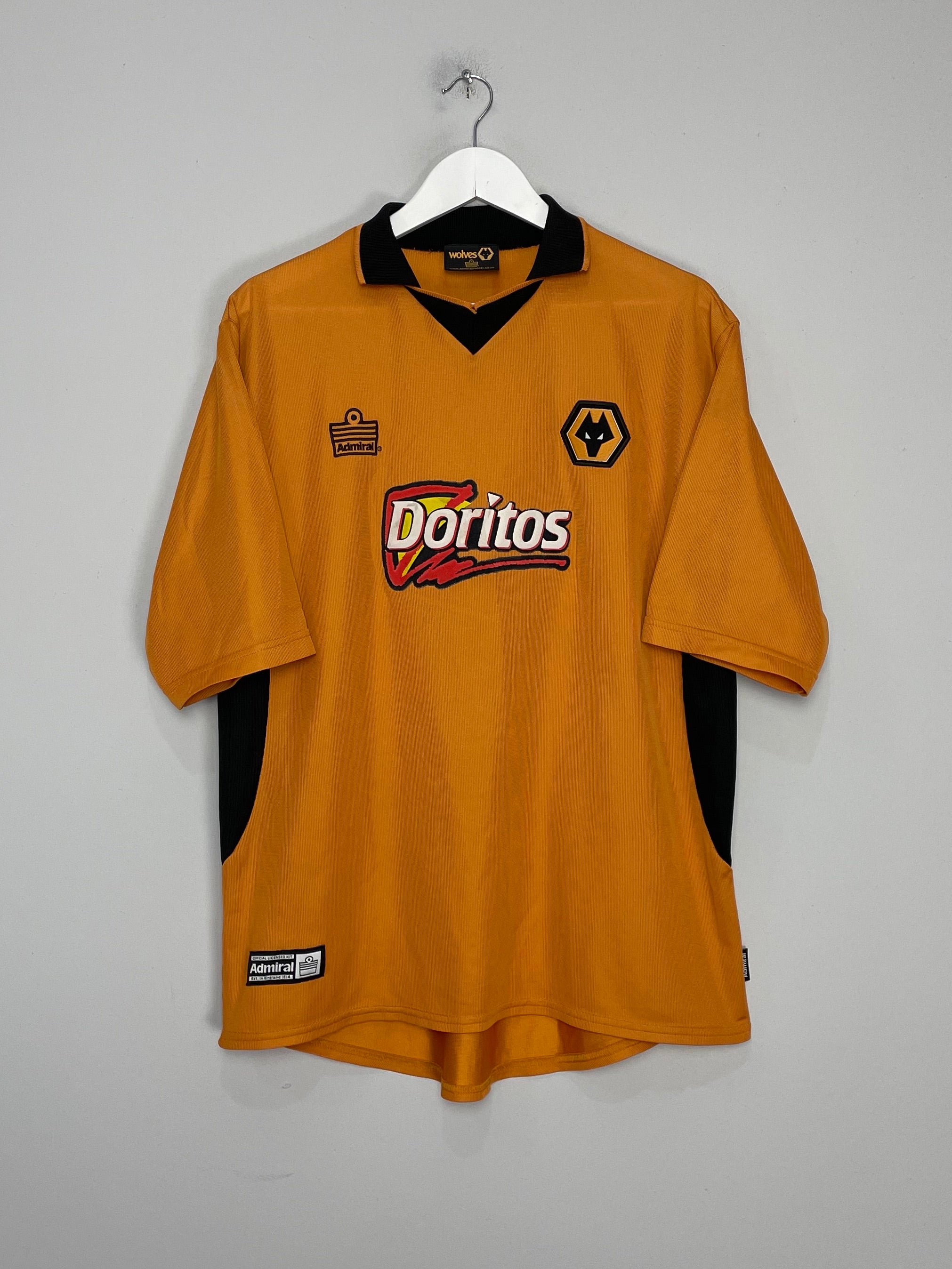 Shop 2002/04 WOLVES HOME SHIRT (L) ADMIRAL, classic football shirts, vintage football shirts & retro soccer jerseys at Cult Kits