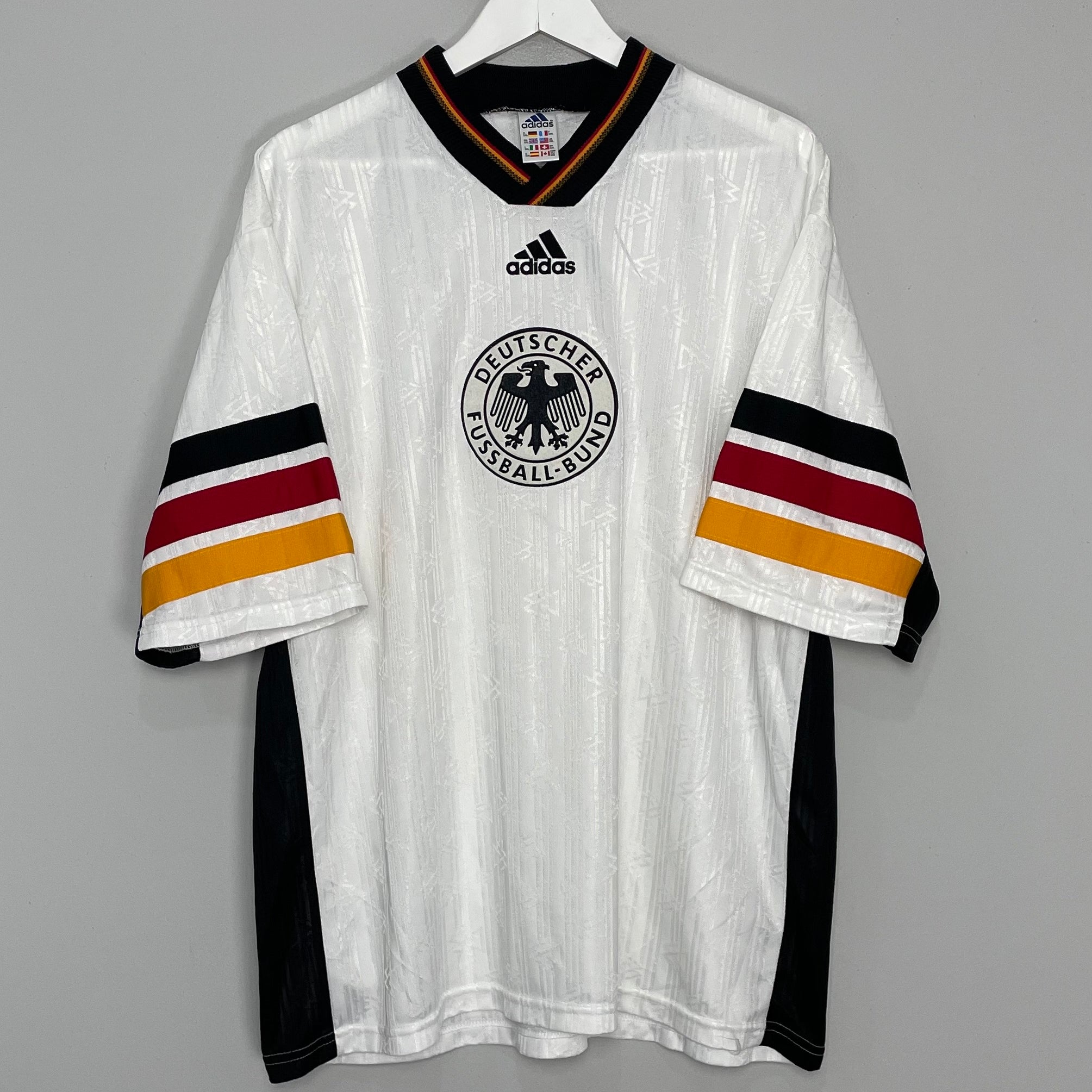 Shop 1998/00 GERMANY TRAINING SHIRT (XXL) ADIDAS, classic football shirts, vintage football shirts & retro soccer jerseys at Cult Kits