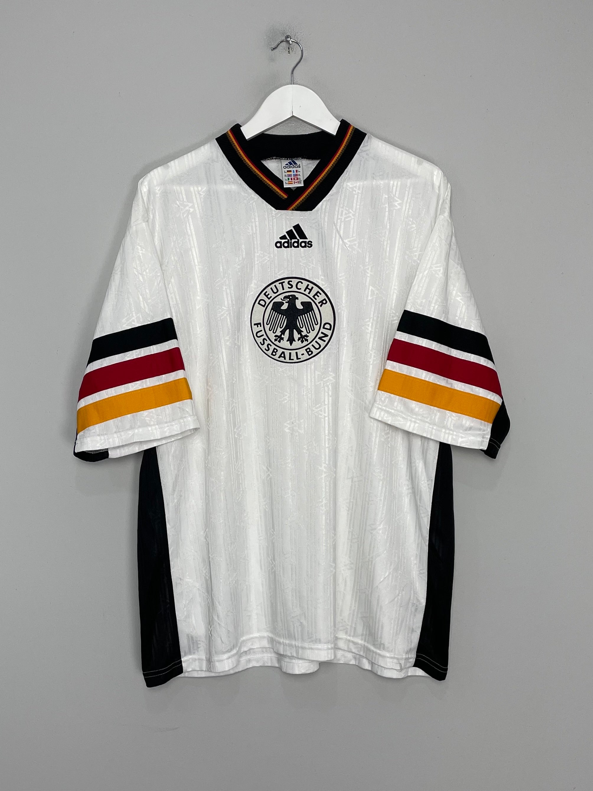 Shop 1998/00 GERMANY TRAINING SHIRT (XXL) ADIDAS, classic football shirts, vintage football shirts & retro soccer jerseys at Cult Kits