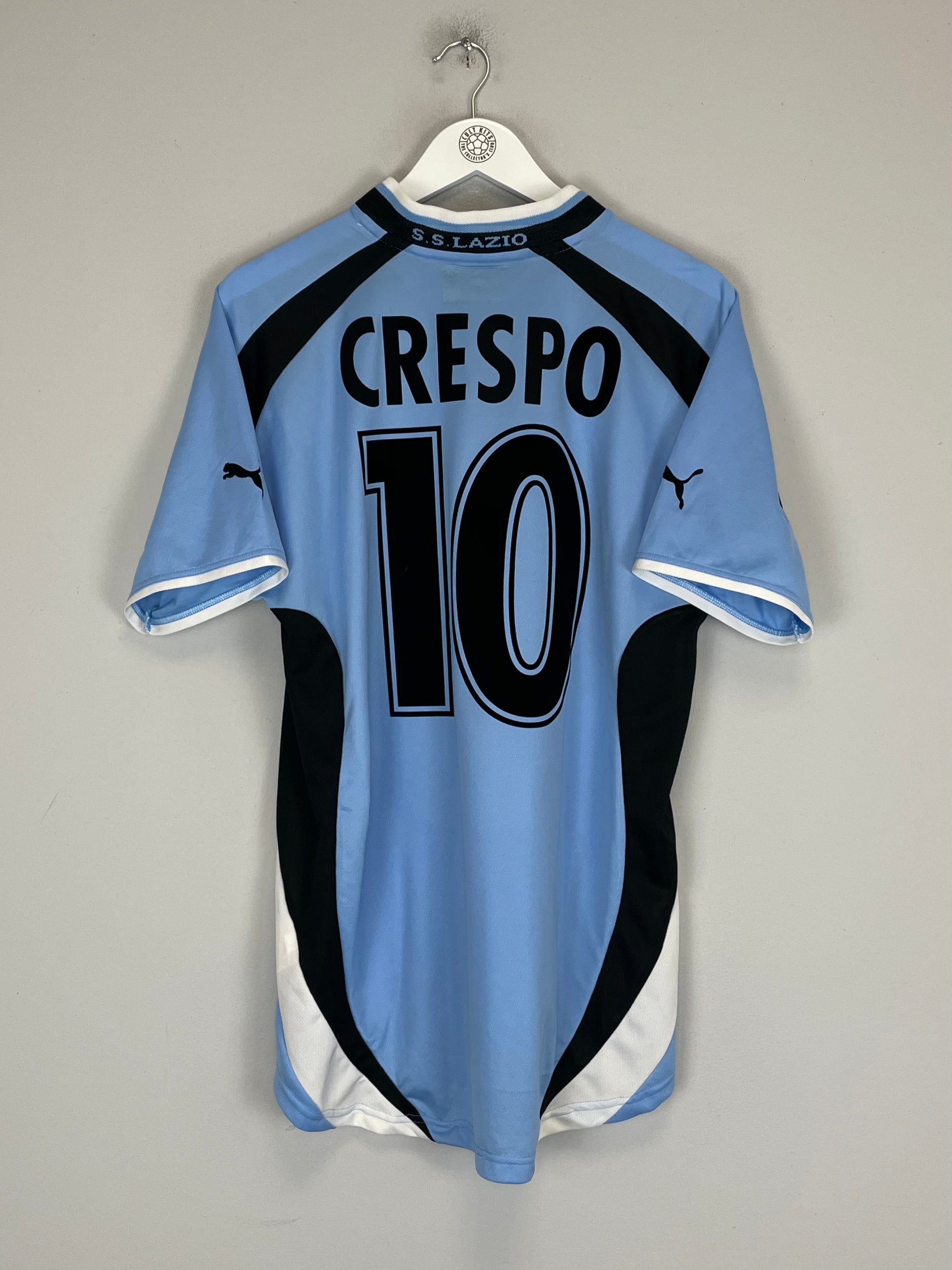 Shop 1999/00 LAZIO CRESPO #10 HOME SHIRT (M) PUMA, classic football shirts, vintage football shirts & retro soccer jerseys at Cult Kits