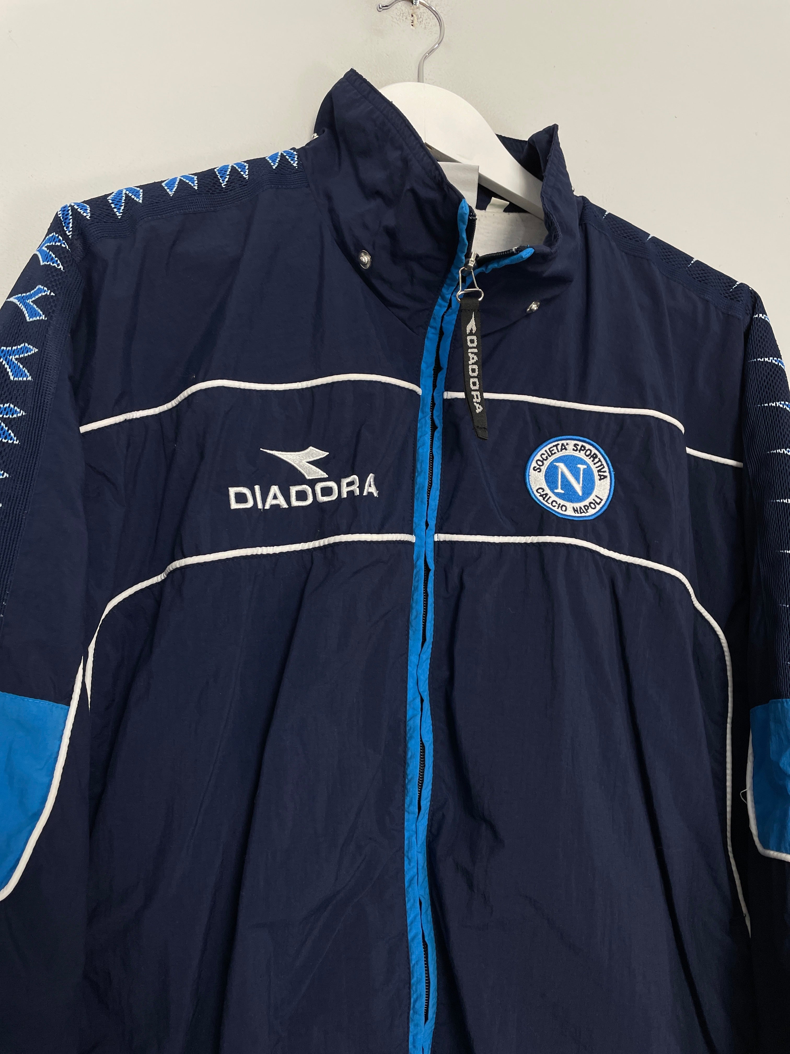 Shop 2000 NAPOLI TRACK JACKET (L) DIADORA, classic football shirts, vintage football shirts & retro soccer jerseys at Cult Kits