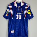 Shop 1996/98 FRANCE ZIDANE #10 *MINT* HOME SHIRT (L) ADIDAS, classic football shirts, vintage football shirts & retro soccer jerseys at Cult Kits