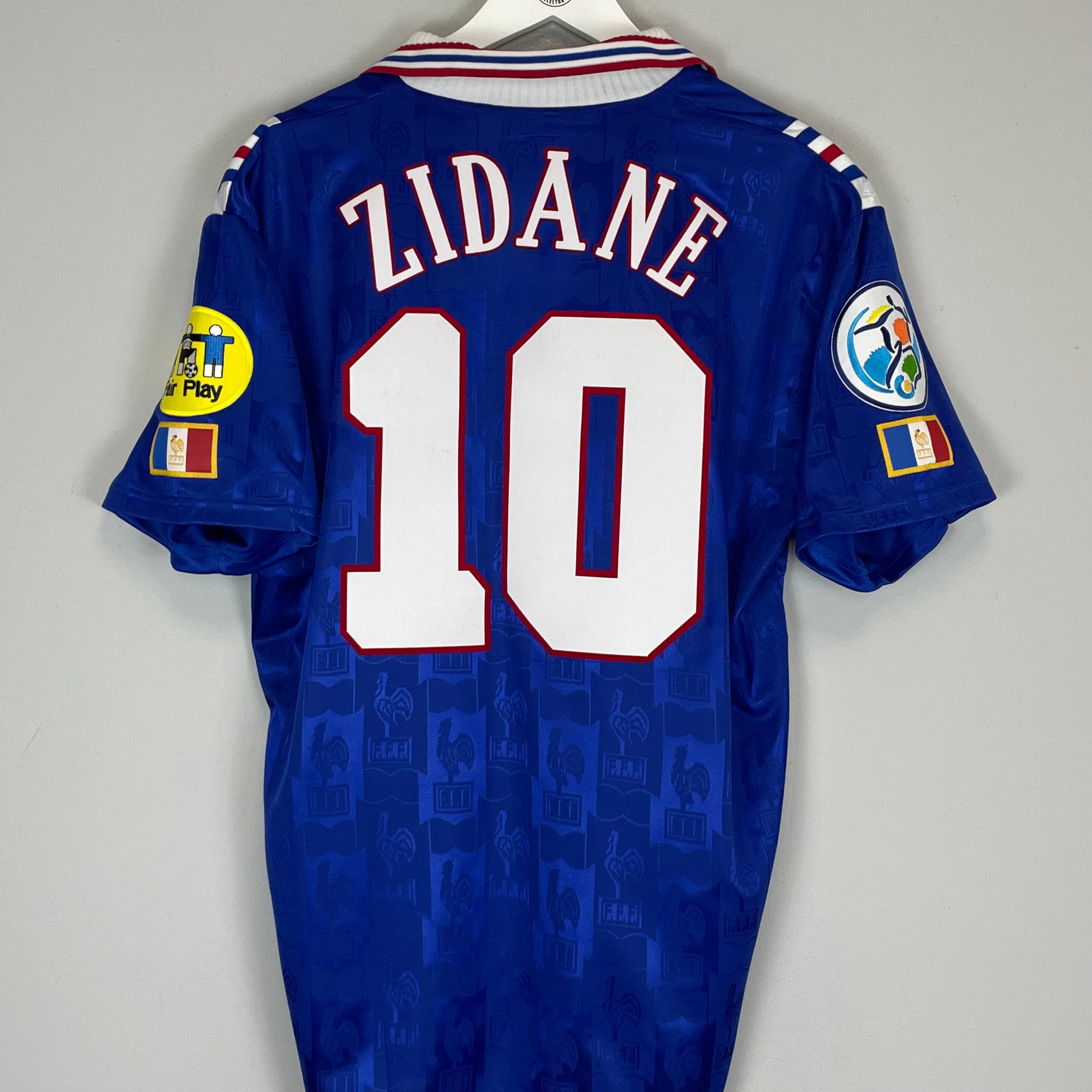 Shop 1996/98 FRANCE ZIDANE #10 *MINT* HOME SHIRT (L) ADIDAS, classic football shirts, vintage football shirts & retro soccer jerseys at Cult Kits