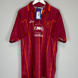 Shop 1996/97 ROMA TOTTI #17 *BNWT* HOME SHIRT (XL) ASICS, classic football shirts, vintage football shirts & retro soccer jerseys at Cult Kits