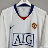 2008/10 MANCHESTER UNITED RONALDO #7 AWAY SHIRT (XXXL) NIKE