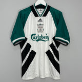 Shop 1993/95 LIVERPOOL AWAY SHIRT (M) ADIDAS, classic football shirts, vintage football shirts & retro soccer jerseys at Cult Kits