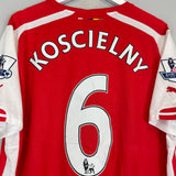2014/15 ARSENAL KOSCIELNY #6 HOME SHIRT (XL) PUMA