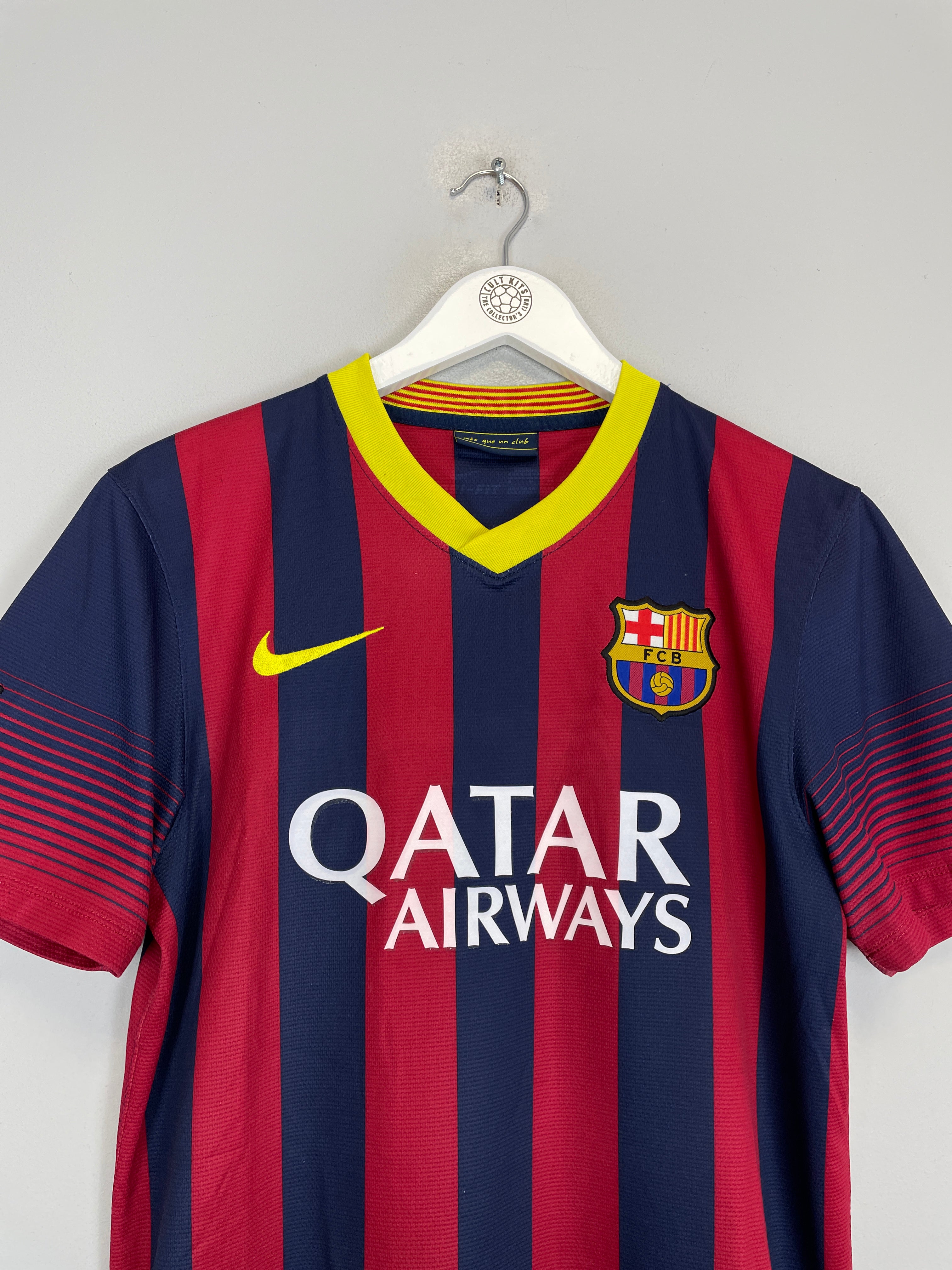 Shop 2013/14 BARCELONA MESSI #10 HOME SHIRT (S) NIKE, classic football shirts, vintage football shirts & retro soccer jerseys at Cult Kits