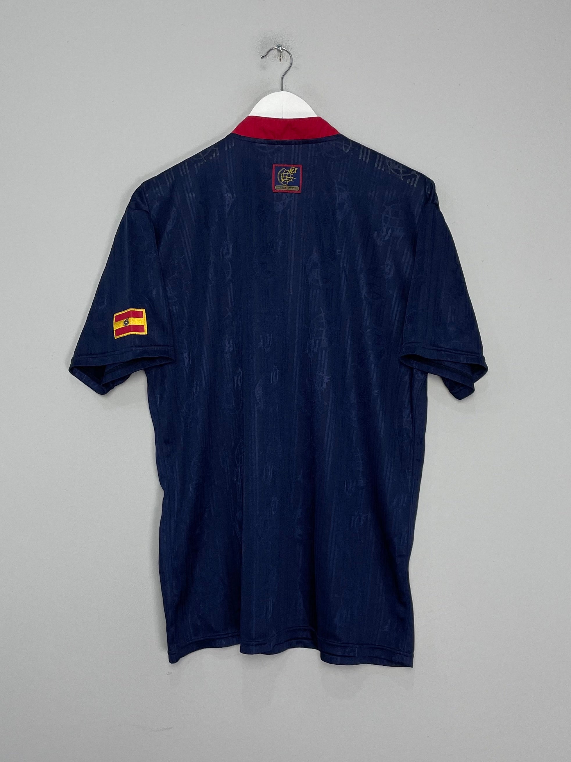 Shop 1996/98 SPAIN AWAY SHIRT (L) ADIDAS, classic football shirts, vintage football shirts & retro soccer jerseys at Cult Kits