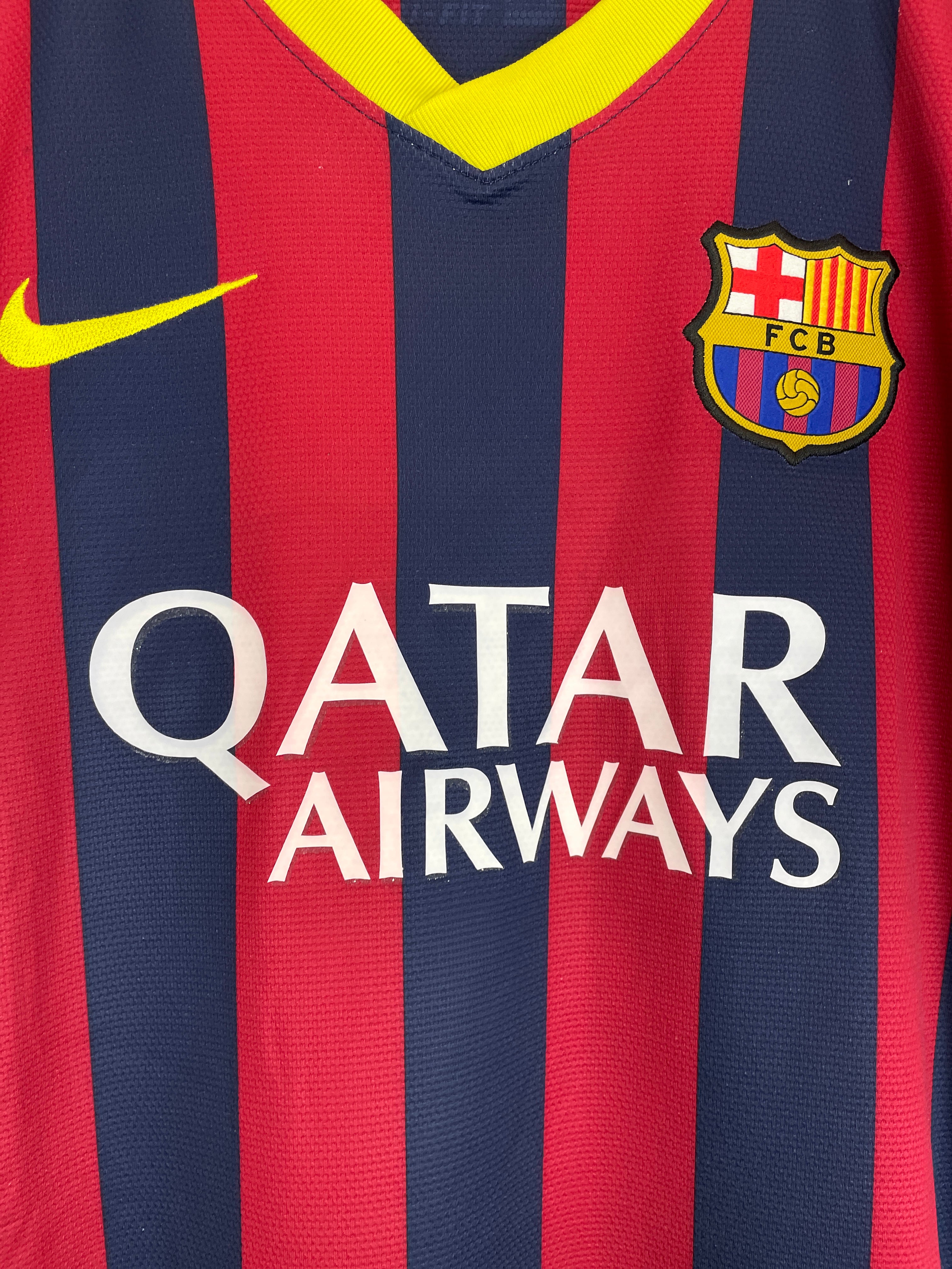Shop 2013/14 BARCELONA MESSI #10 HOME SHIRT (S) NIKE, classic football shirts, vintage football shirts & retro soccer jerseys at Cult Kits