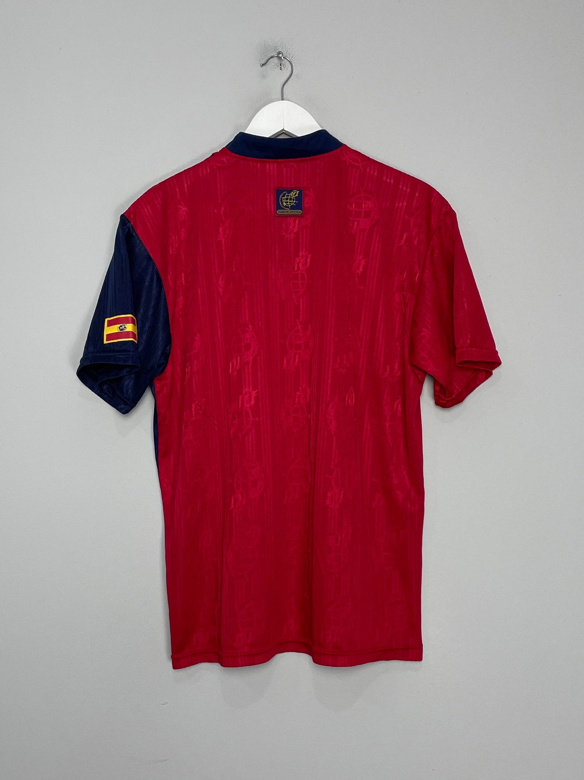 Shop 1996/98 SPAIN HOME SHIRT (M) ADIDAS, classic football shirts, vintage football shirts & retro soccer jerseys at Cult Kits