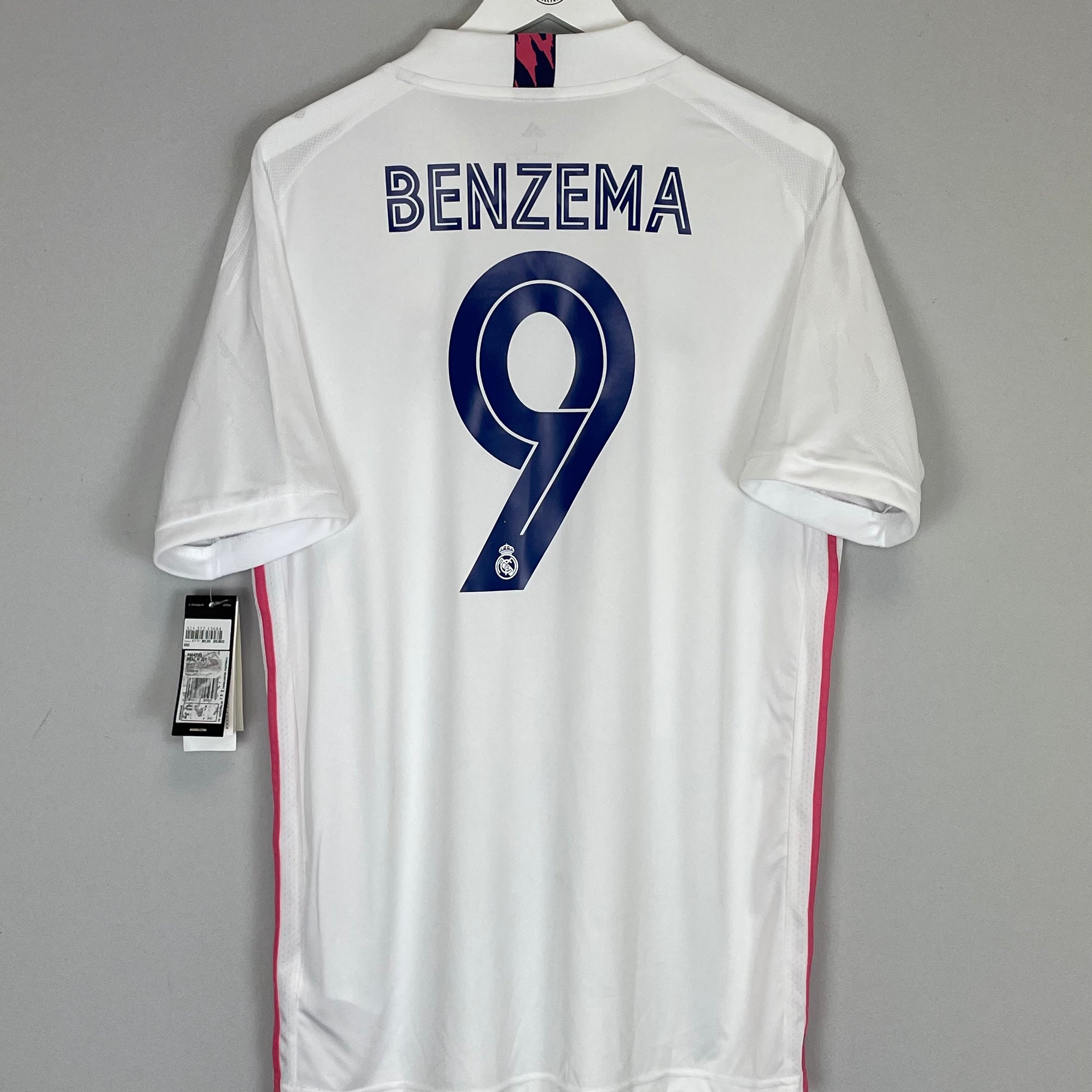 Shop 2020/21 REAL MADRID BENZEMA #9 *BNWT* HOME SHIRT (L) ADIDAS, classic football shirts, vintage football shirts & retro soccer jerseys at Cult Kits