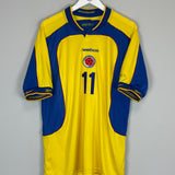 2001/03 COLOMBIA ASPRILLA #11 HOME SHIRT (L) REEBOK
