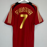 Shop 2008/09 GERMANY SCHWEINSTEIGER #7 AWAY SHIRT (L) ADIDAS, classic football shirts, vintage football shirts & retro soccer jerseys at Cult Kits