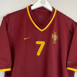 Shop 2000/02 PORTUGAL FIGO #7 HOME SHIRT (L) NIKE, classic football shirts, vintage football shirts & retro soccer jerseys at Cult Kits
