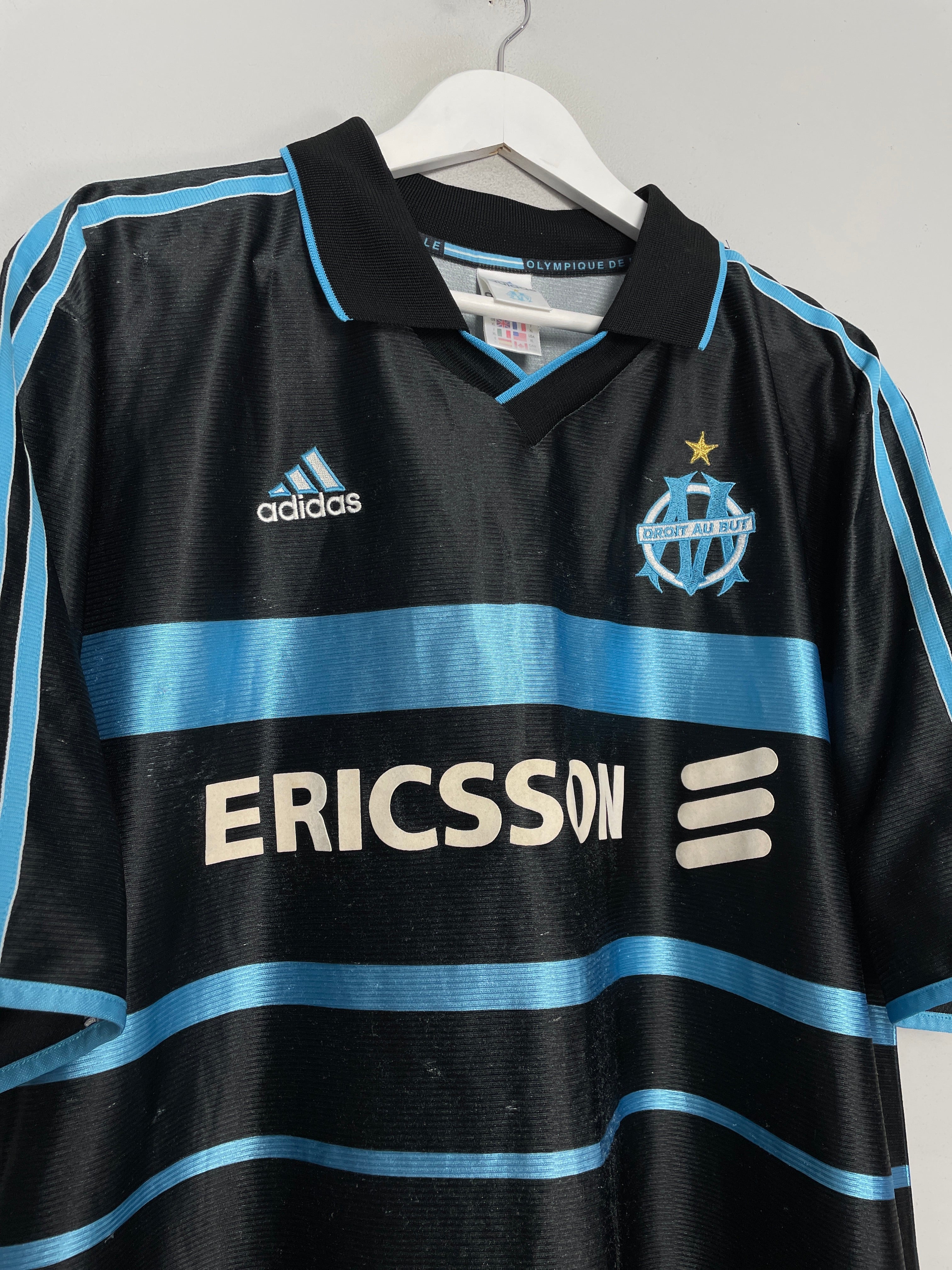 Shop 1999/00 MARSEILLE THIRD SHIRT (XL) ADIDAS, classic football shirts, vintage football shirts & retro soccer jerseys at Cult Kits