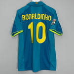 Shop 2007/08 BARCELONA RONALDINHO #10 AWAY SHIRT (M) NIKE, classic football shirts, vintage football shirts & retro soccer jerseys at Cult Kits