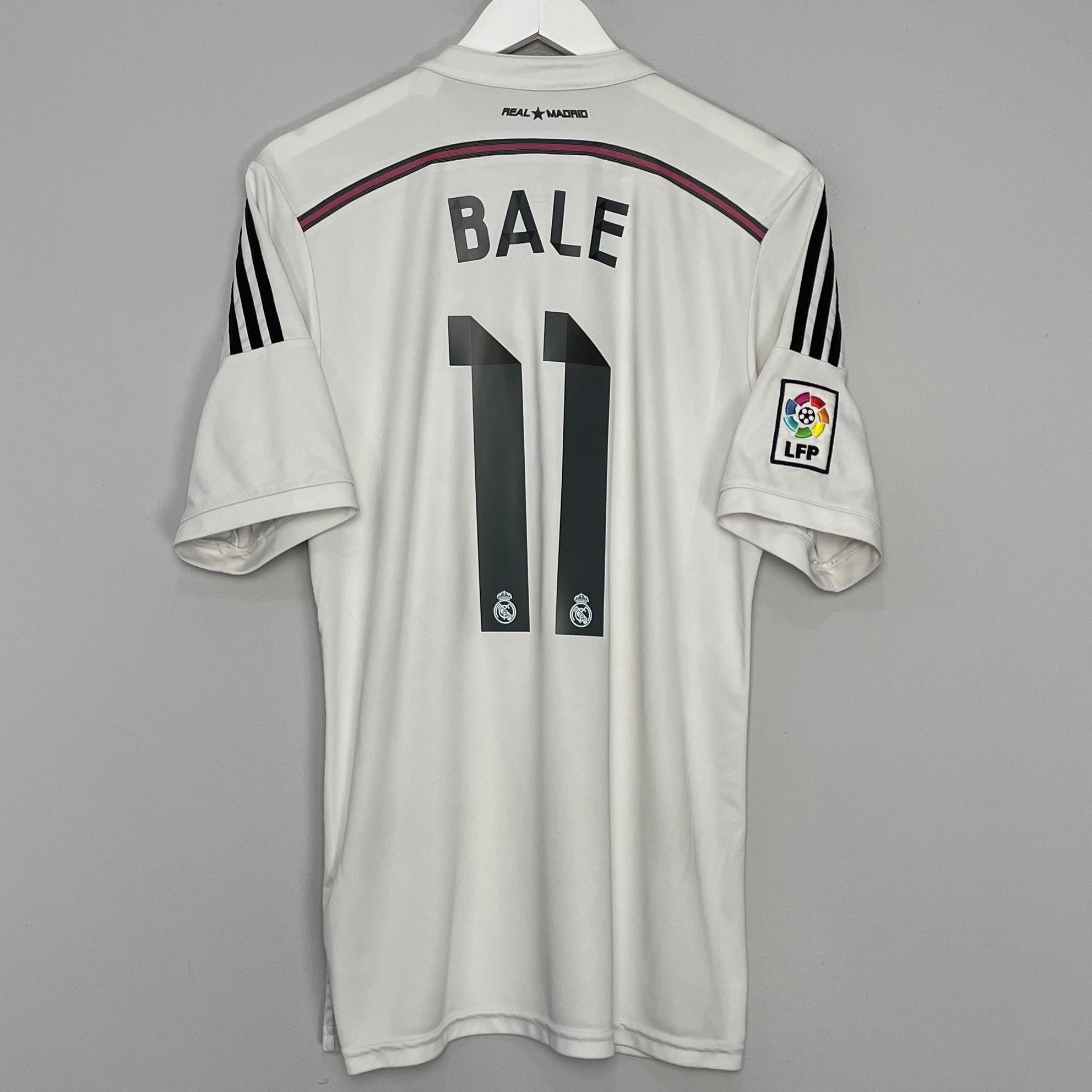 Shop 2014/15 REAL MADRID BALE #11 HOME SHIRT (L) ADIDAS, classic football shirts, vintage football shirts & retro soccer jerseys at Cult Kits