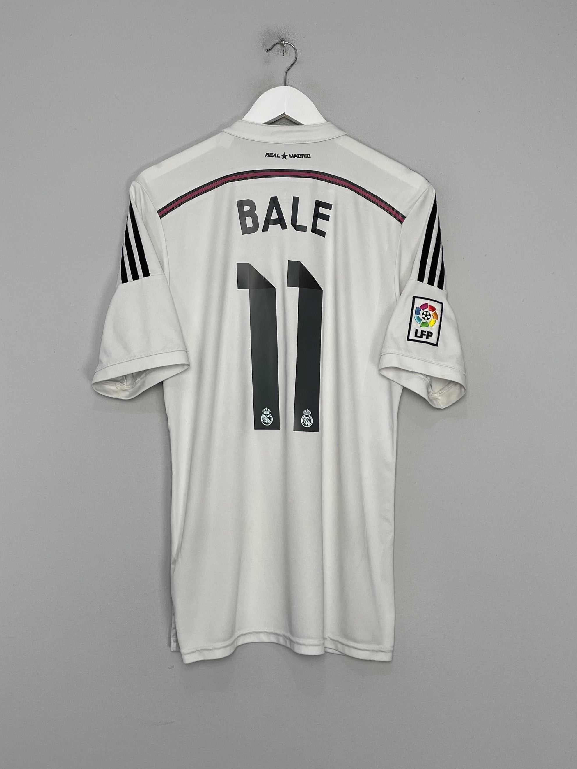 Shop 2014/15 REAL MADRID BALE #11 HOME SHIRT (L) ADIDAS, classic football shirts, vintage football shirts & retro soccer jerseys at Cult Kits
