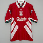 Shop 1993/95 LIVERPOOL HOME SHIRT (M) ADIDAS, classic football shirts, vintage football shirts & retro soccer jerseys at Cult Kits