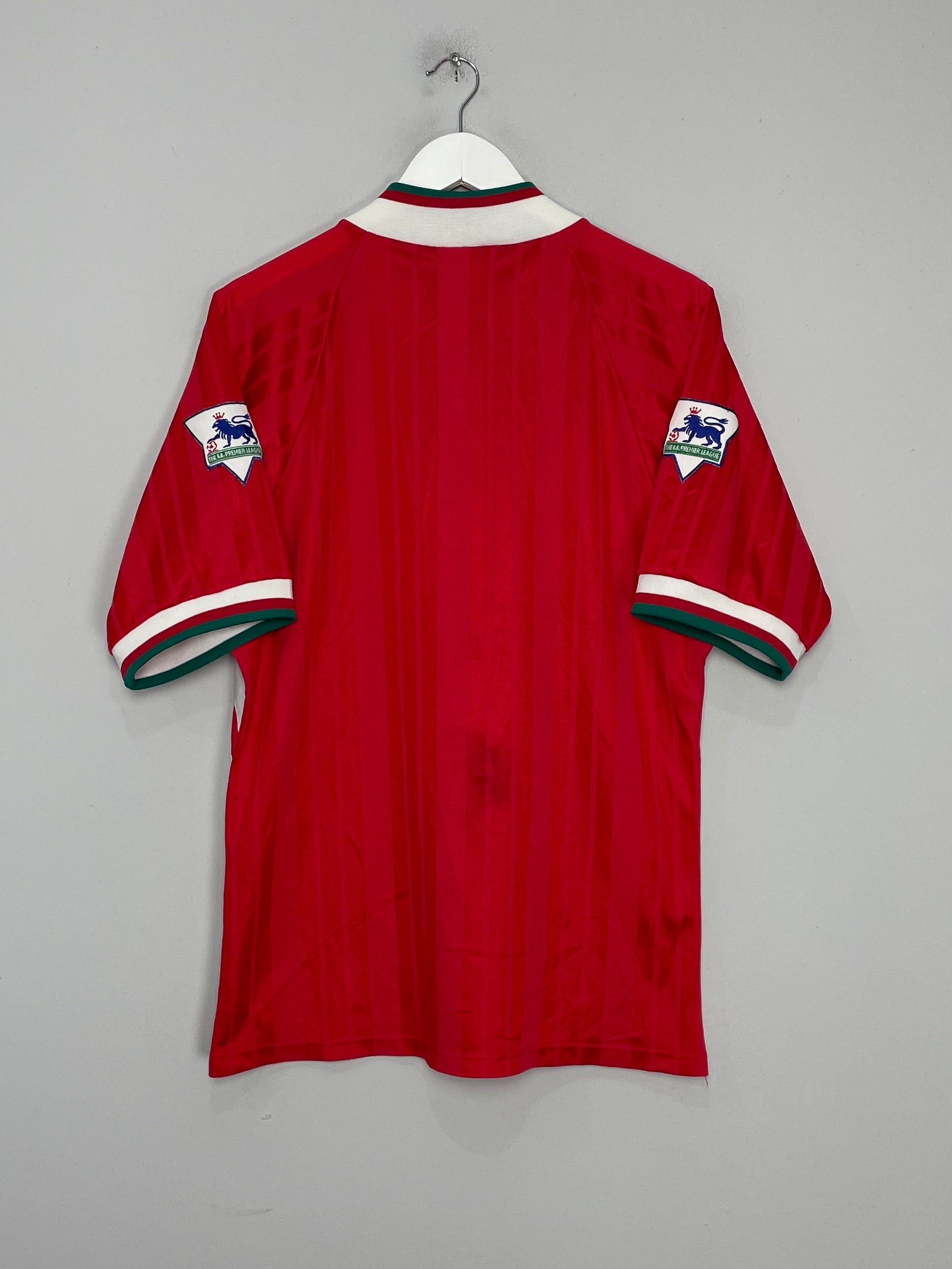 Shop 1993/95 LIVERPOOL HOME SHIRT (M) ADIDAS, classic football shirts, vintage football shirts & retro soccer jerseys at Cult Kits