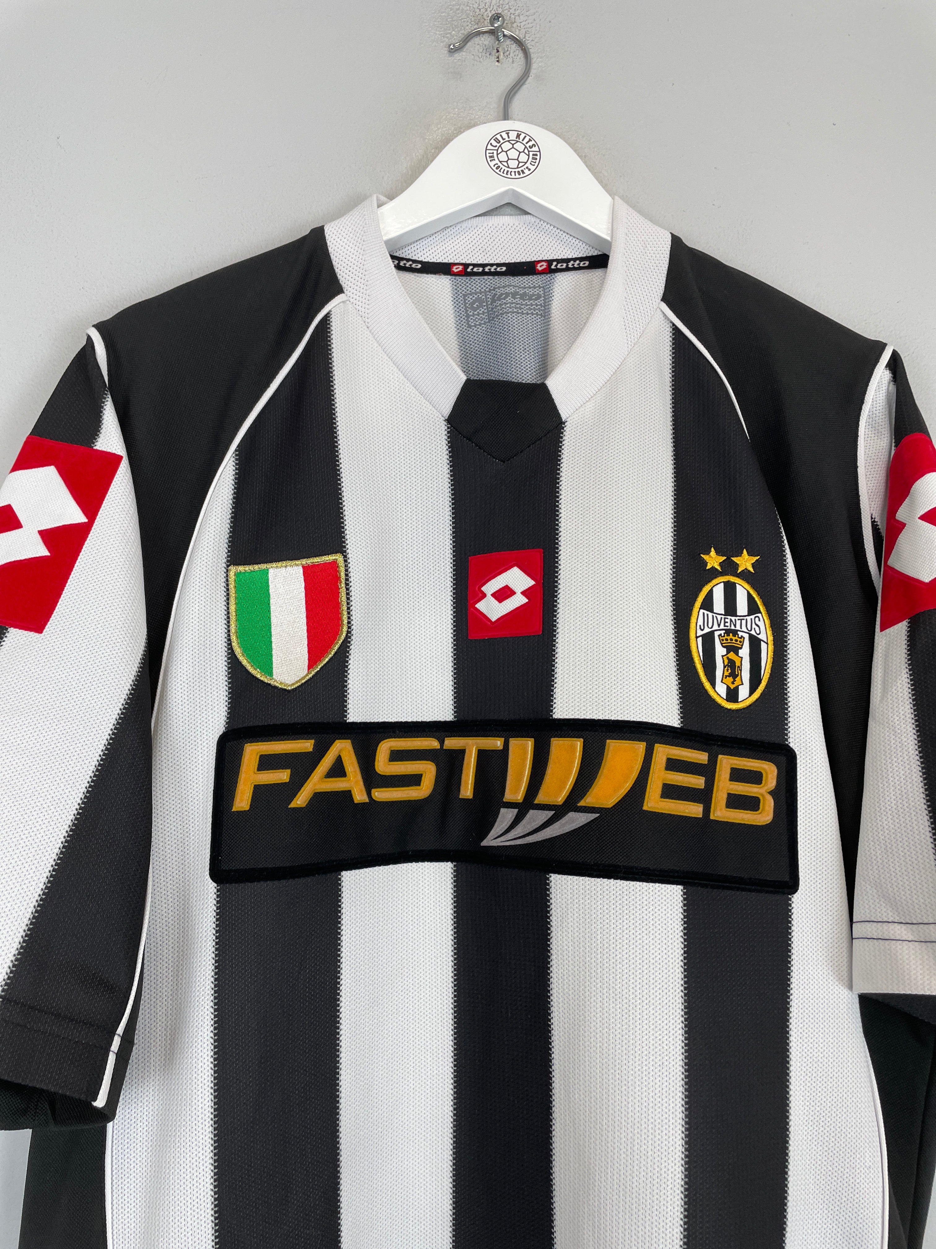 Shop 2002/03 JUVENTUS DAVIDS #26 HOME SHIRT (XXL) LOTTO, classic football shirts, vintage football shirts & retro soccer jerseys at Cult Kits