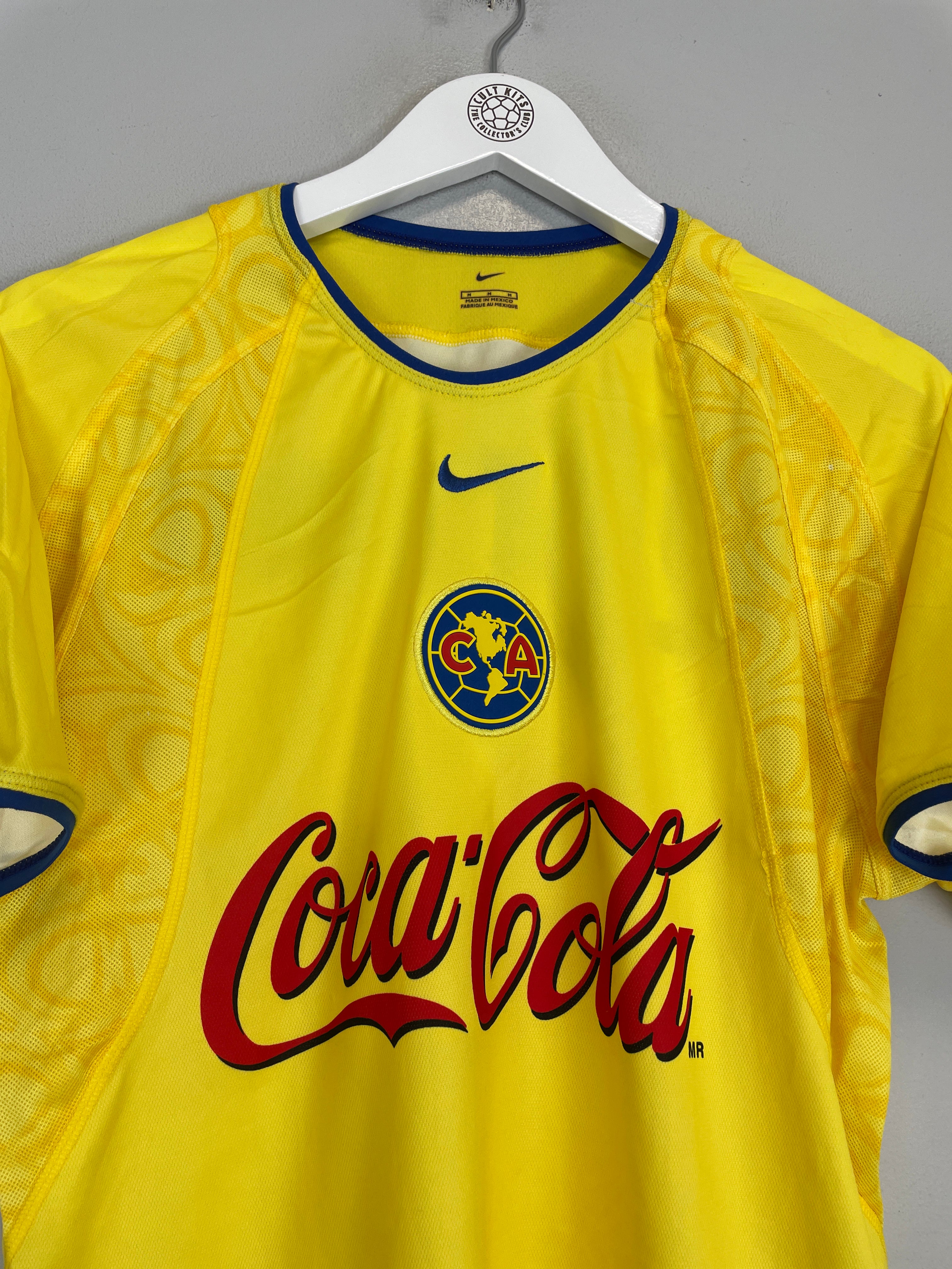 Shop 2002/03 CLUB AMERICA HOME SHIRT (M) NIKE, classic football shirts, vintage football shirts & retro soccer jerseys at Cult Kits
