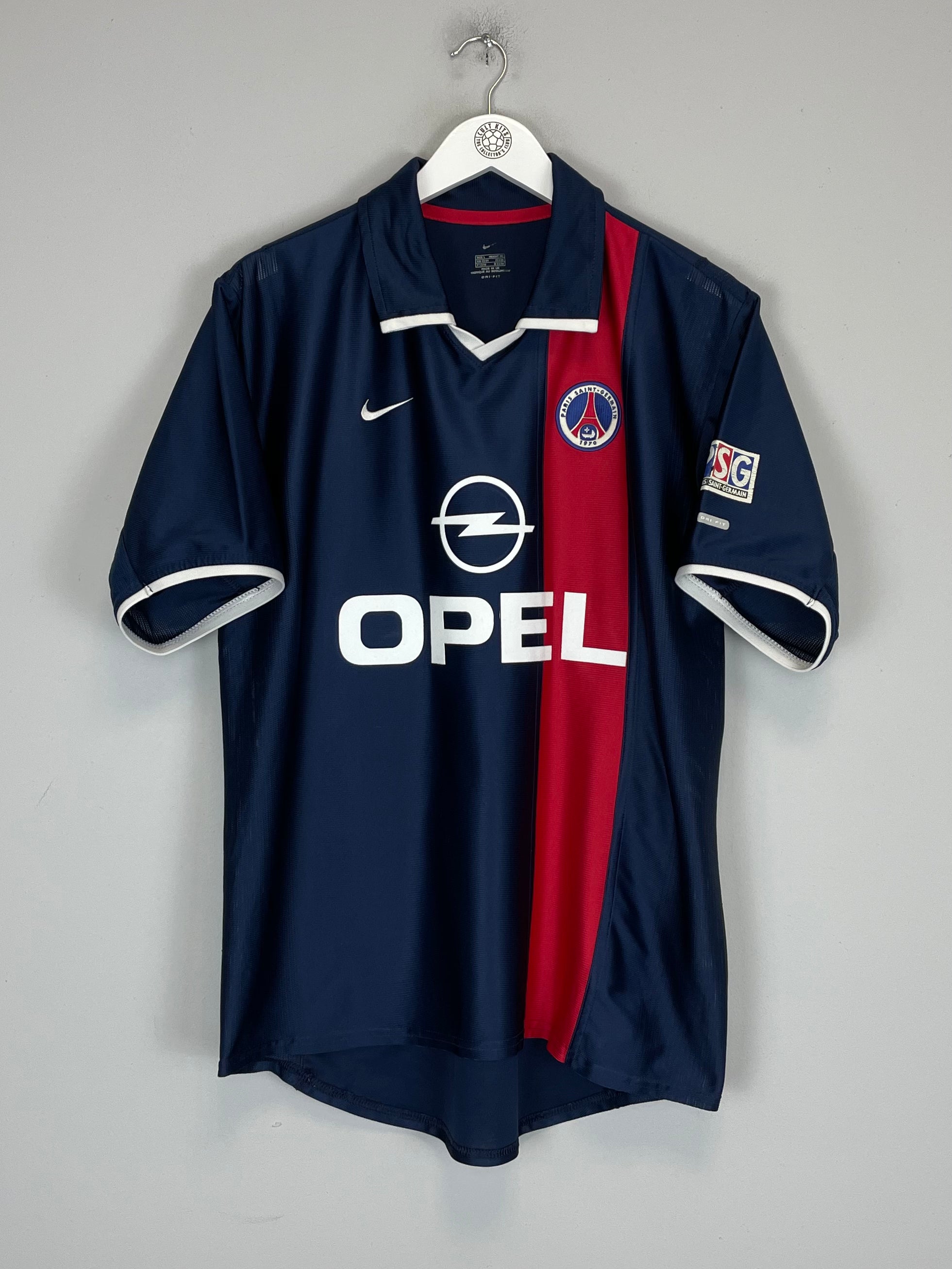 Shop 2001/02 PSG RONALDINHO #21 HOME SHIRT (L) NIKE, classic football shirts, vintage football shirts & retro soccer jerseys at Cult Kits