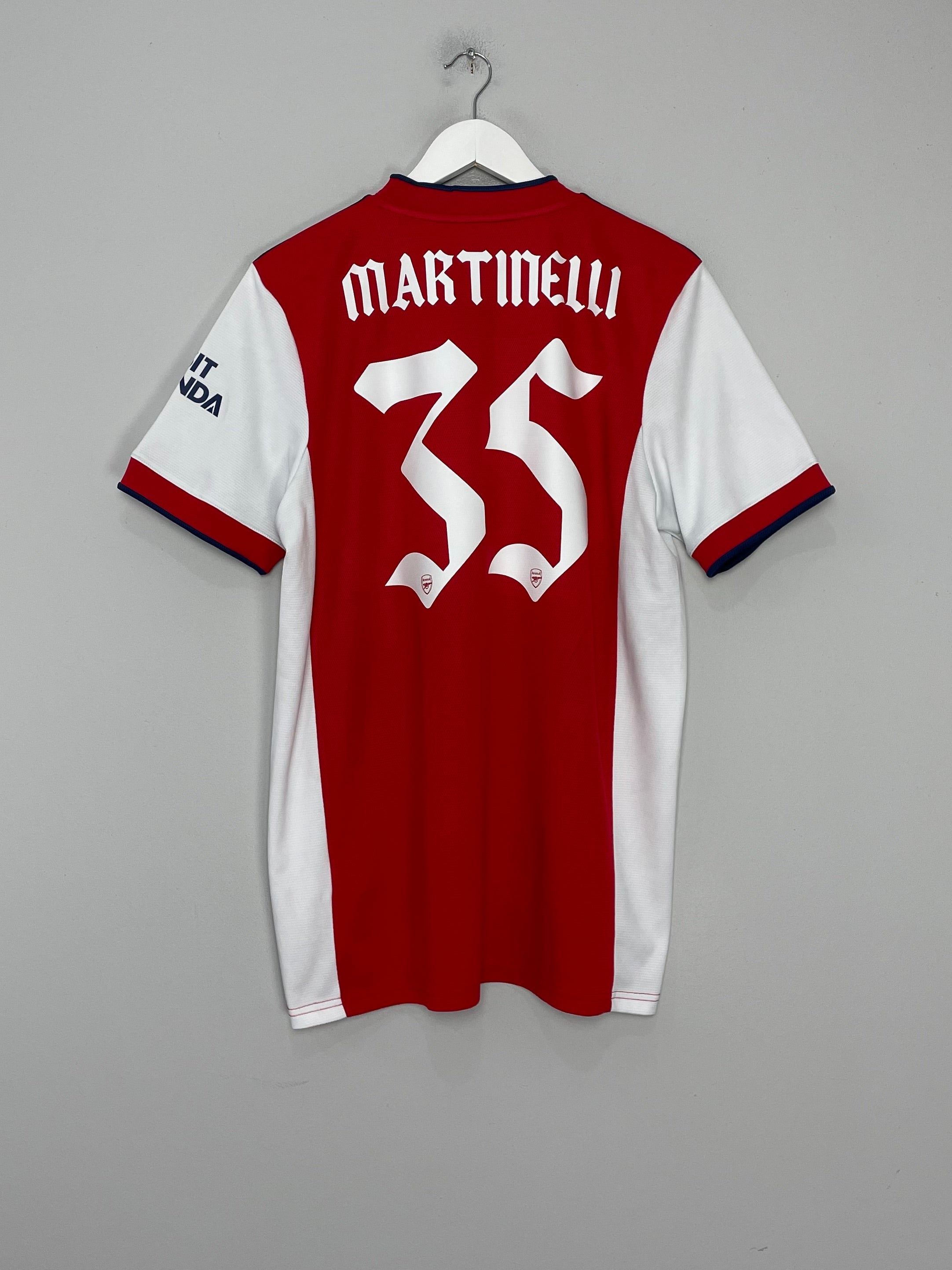 Shop 2021/22 ARSENAL MARTINELLI #35 HOME SHIRT (L) ADIDAS, classic football shirts, vintage football shirts & retro soccer jerseys at Cult Kits