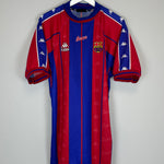 Shop 1997/98 BARCELONA RIVALDO #11 HOME SHIRT (L) KAPPA, classic football shirts, vintage football shirts & retro soccer jerseys at Cult Kits