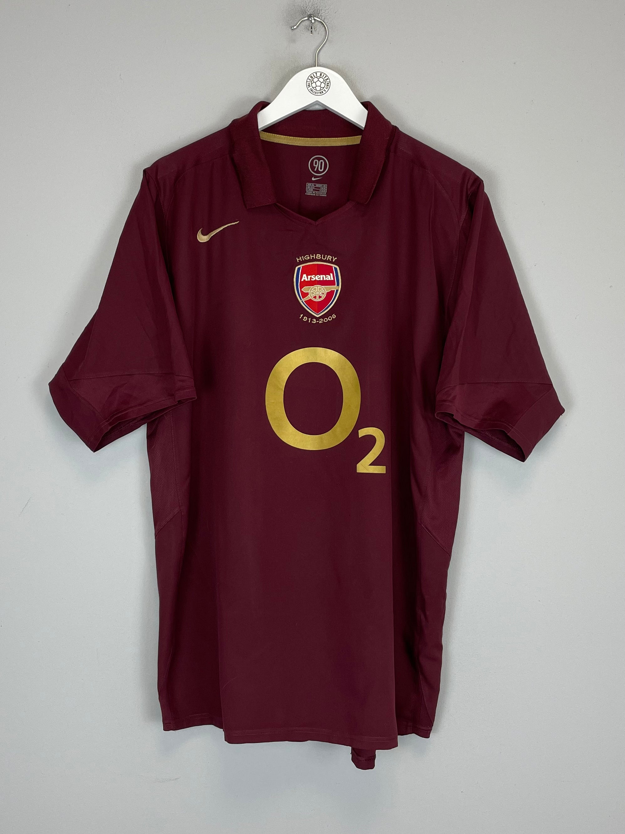 Shop 2005/06 ARSENAL HENRY #14 HOME SHIRT (XL) NIKE, classic football shirts, vintage football shirts & retro soccer jerseys at Cult Kits