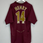 Shop 2005/06 ARSENAL HENRY #14 HOME SHIRT (XL) NIKE, classic football shirts, vintage football shirts & retro soccer jerseys at Cult Kits
