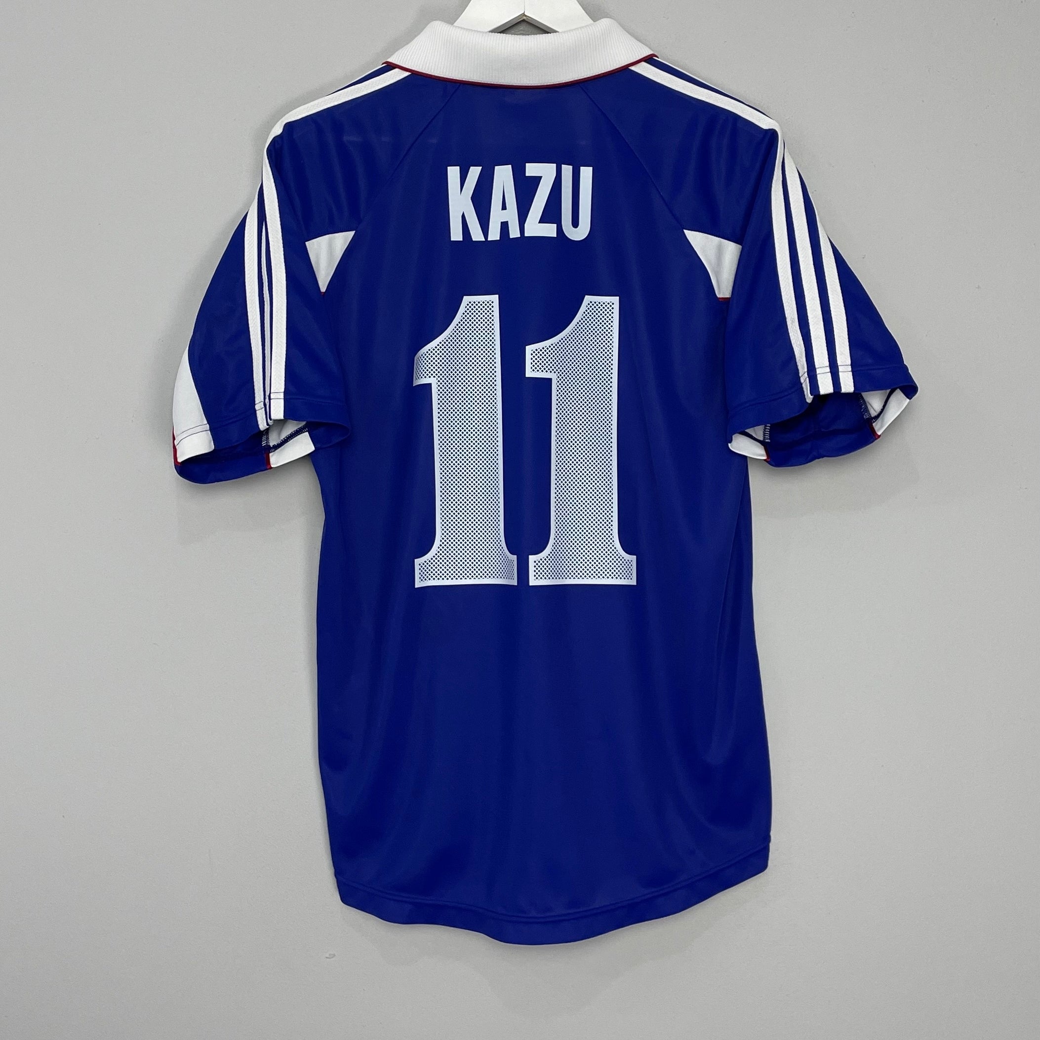 Shop 1999/00 JAPAN KAZU #11 HOME SHIRT (M) ADIDAS, classic football shirts, vintage football shirts & retro soccer jerseys at Cult Kits