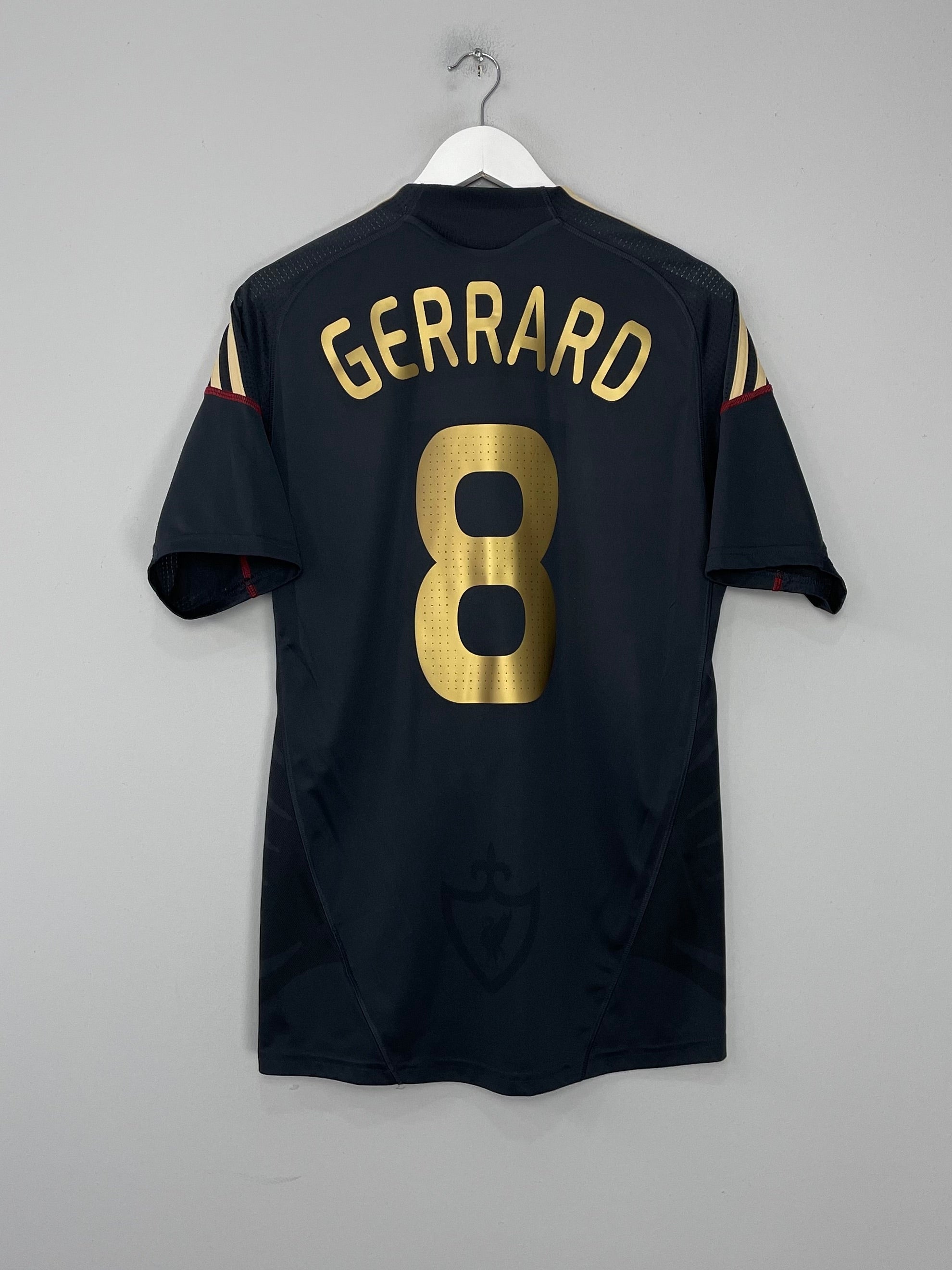 Shop 2009/10 LIVERPOOL GERRARD #8 AWAY SHIRT (M) ADIDAS, classic football shirts, vintage football shirts & retro soccer jerseys at Cult Kits
