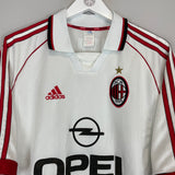 1999/00 AC MILAN WEAH #9 AWAY SHIRT (XL) ADIDAS