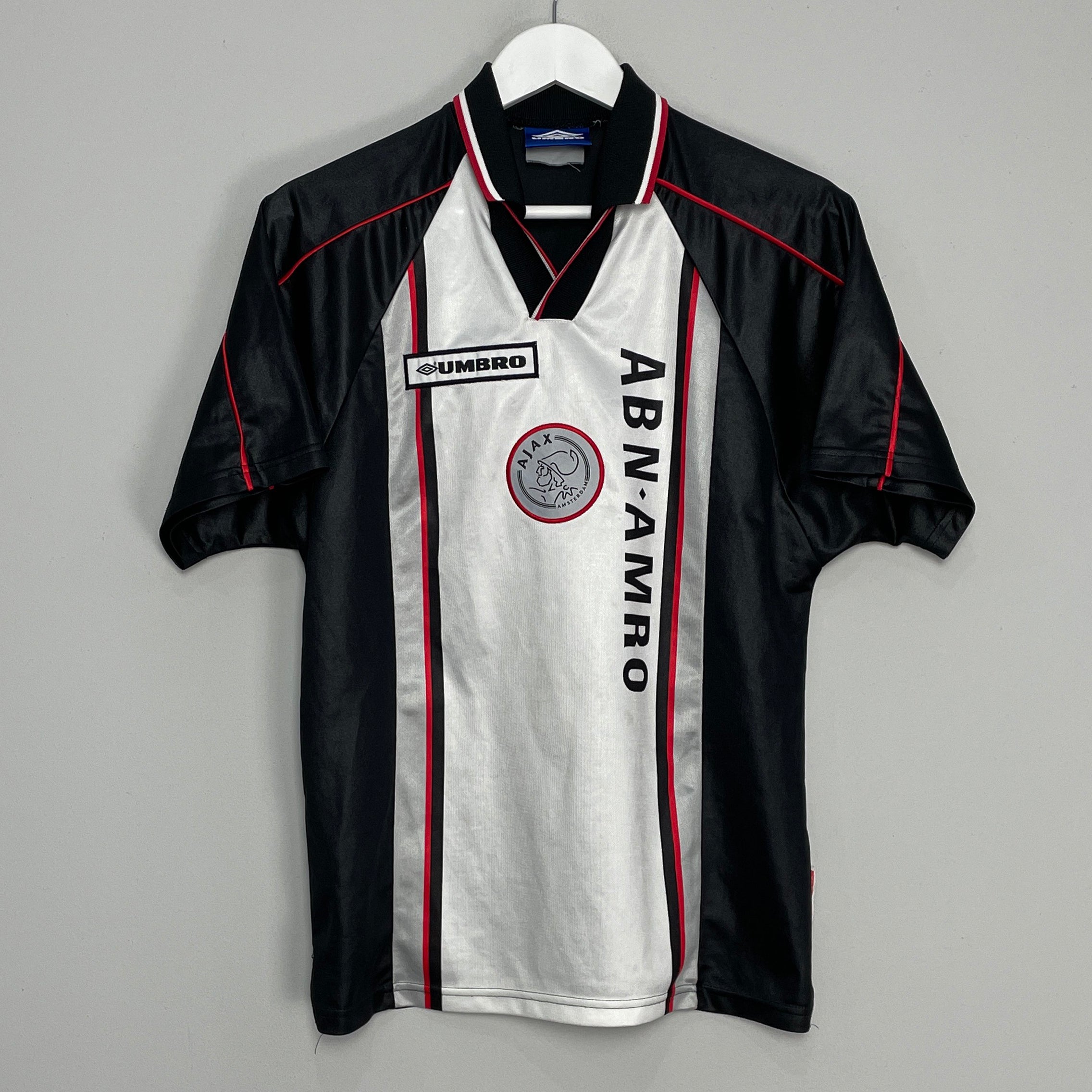 Shop 1998/99 AJAX AWAY SHIRT (S) UMBRO, classic football shirts, vintage football shirts & retro soccer jerseys at Cult Kits