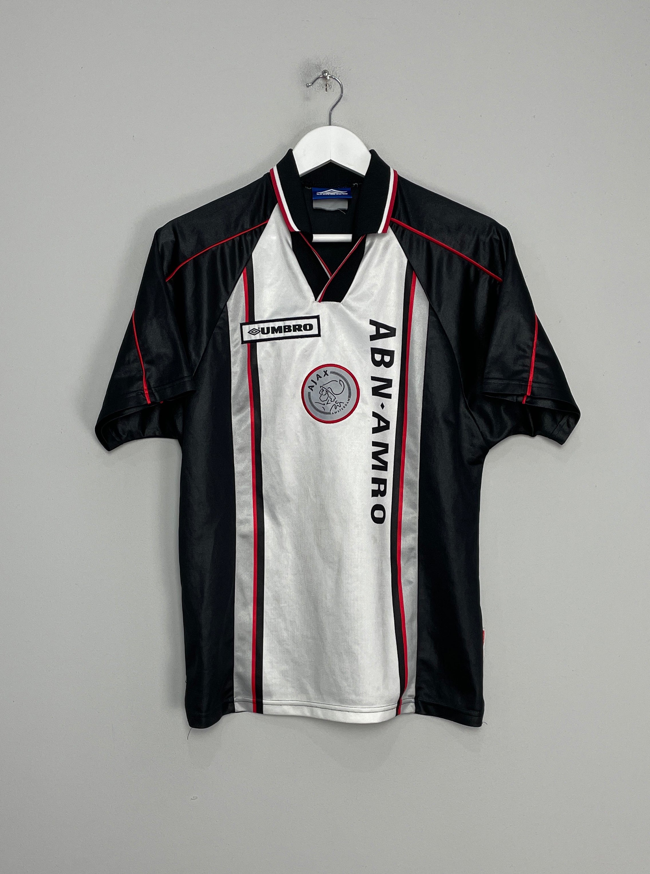 Shop 1998/99 AJAX AWAY SHIRT (S) UMBRO, classic football shirts, vintage football shirts & retro soccer jerseys at Cult Kits