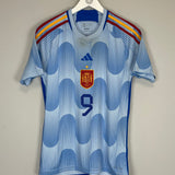 2022/23 SPAIN GAVI #9 AWAY SHIRT (M) ADIDAS