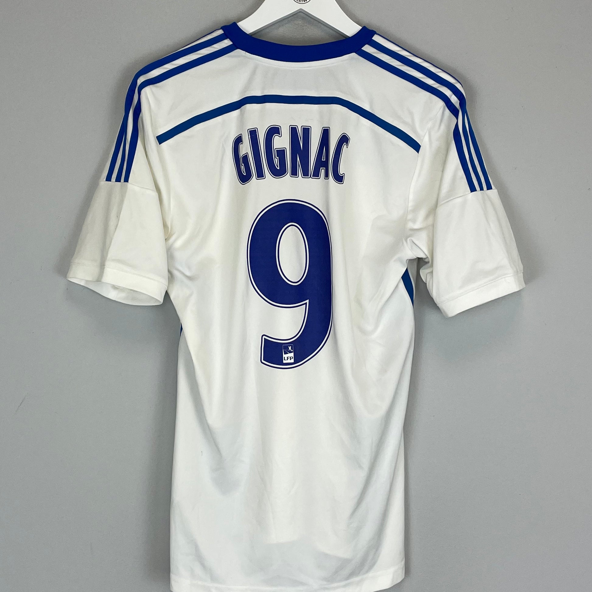 Shop 2014/15 MARSEILLE GIGNAC #9 HOME SHIRT (M) ADIDAS, classic football shirts, vintage football shirts & retro soccer jerseys at Cult Kits