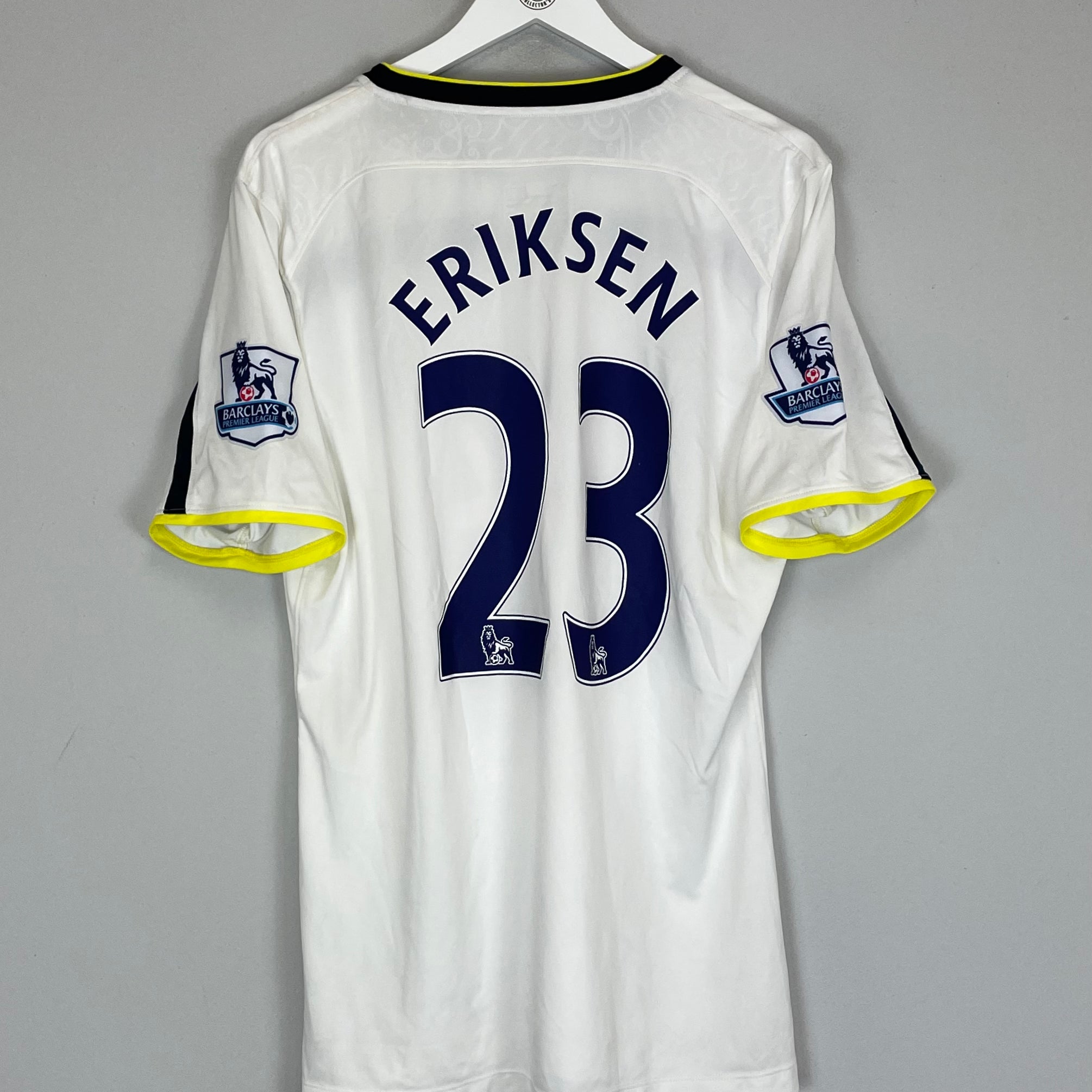 Shop 2014/15 TOTTENHAM ERIKSEN #13 HOME SHIRT (M) UNDER ARMOUR, classic football shirts, vintage football shirts & retro soccer jerseys at Cult Kits